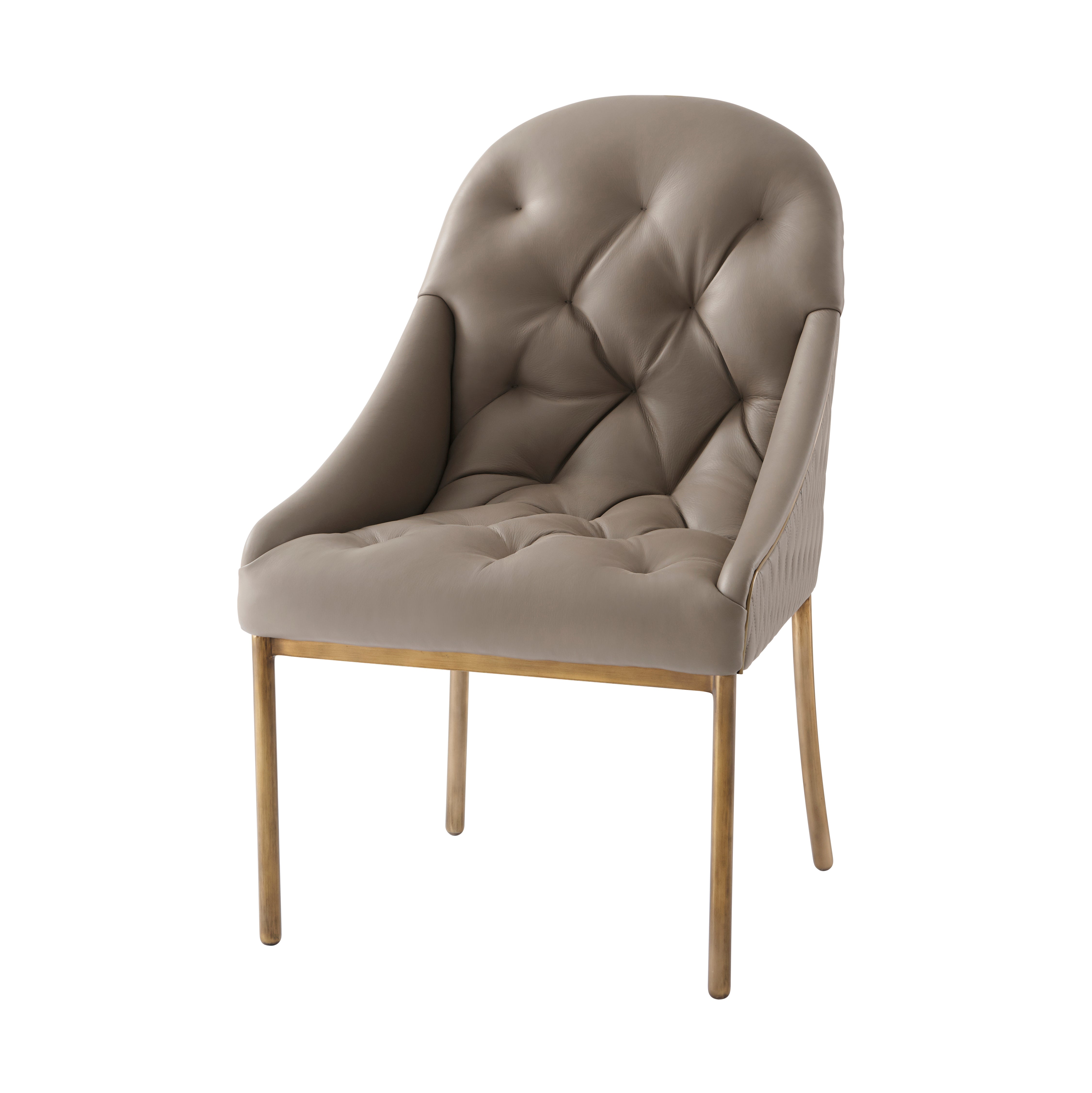 Theodore Alexander Iconic Side Chair — MCF513.A-Modern Metal Finish
