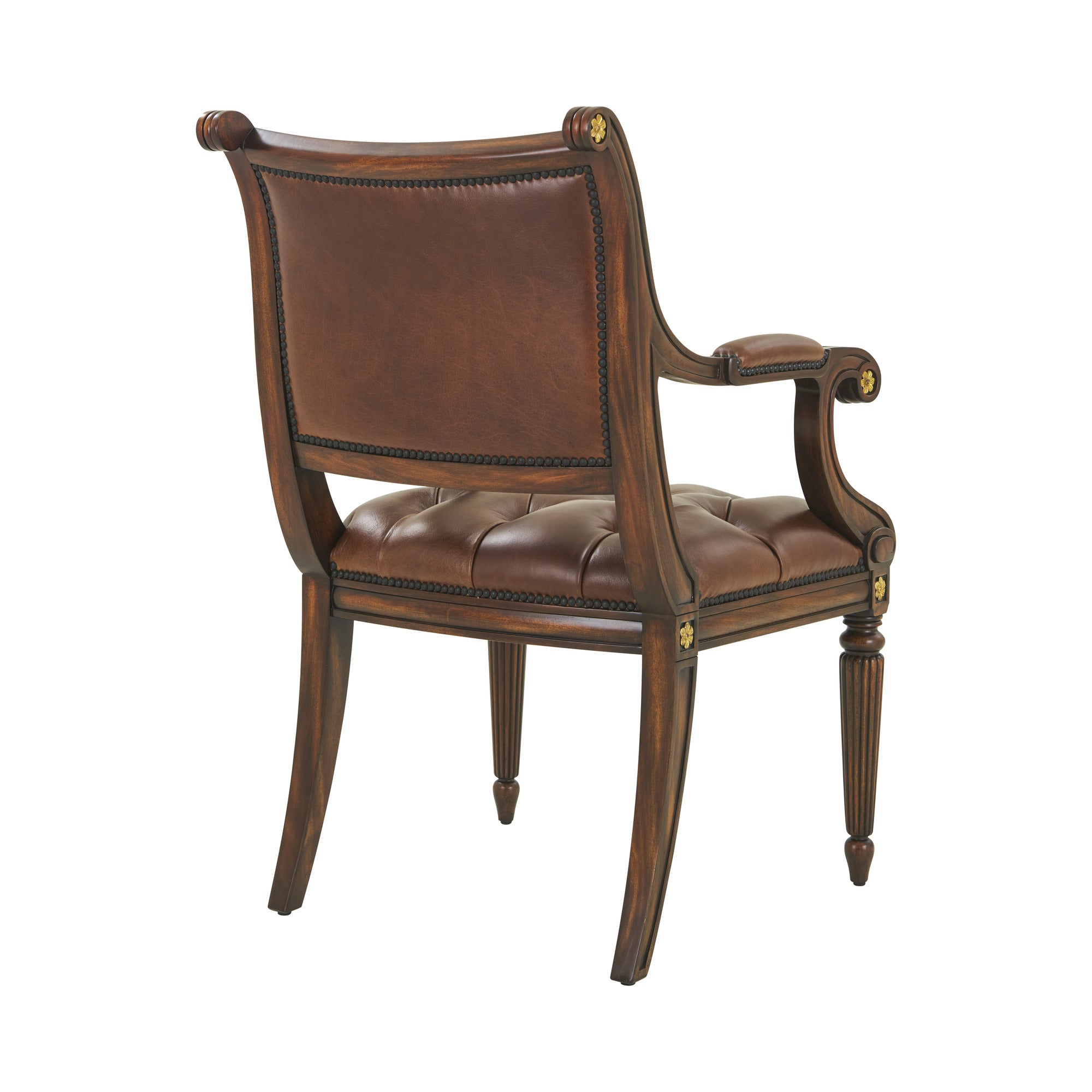 Theodore Alexander Northcote Accent Chair — Italian Gold rub through ramsey
mahogany base/Ramsey Mahogany
