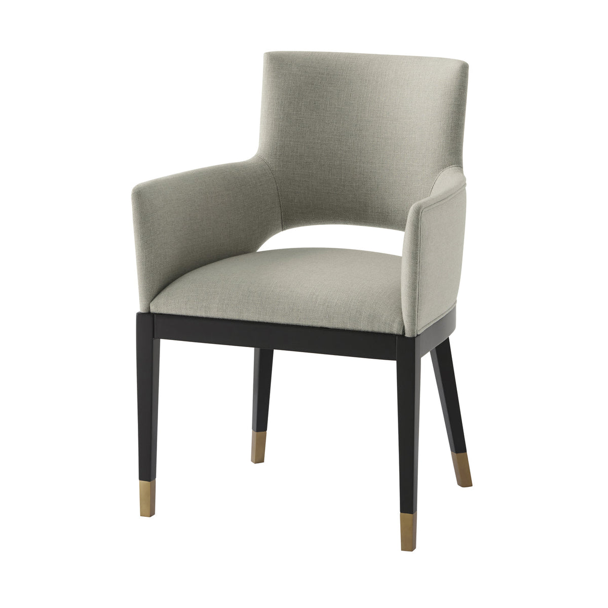 Theodore Alexander | Carlyle Dining Chair - Black Ebony | 4102-179.1BFD