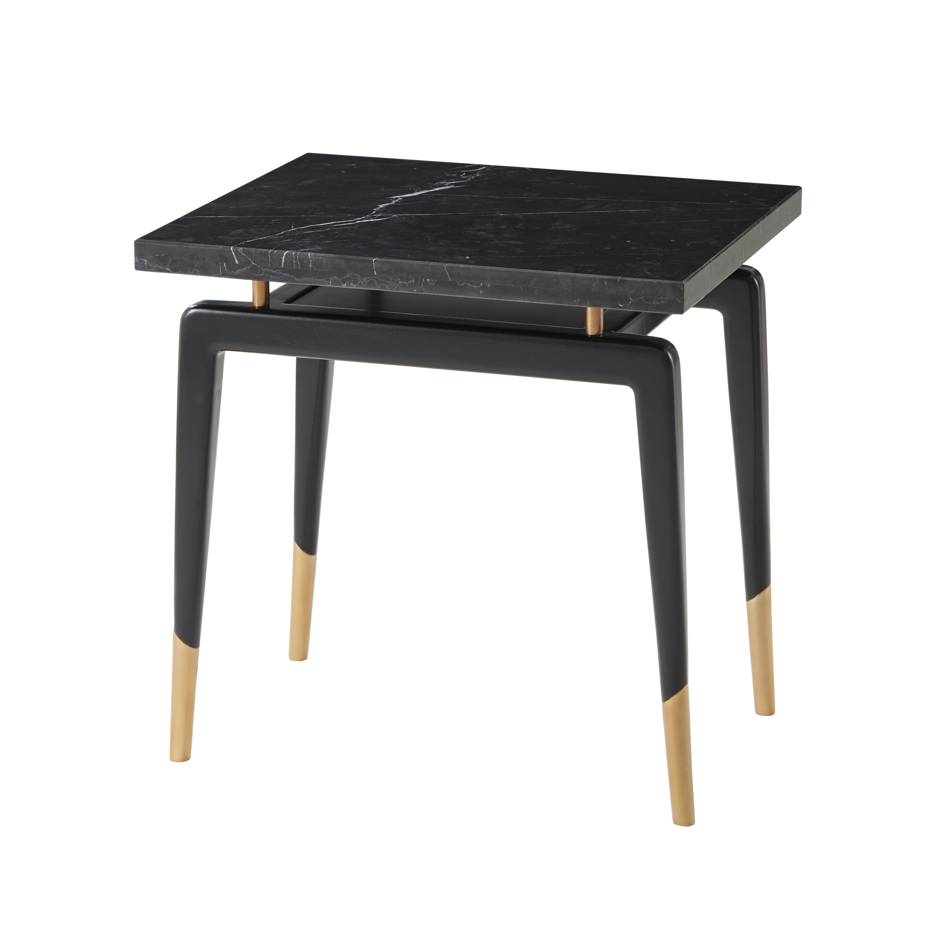 Theodore Alexander Carlo Side Table — Black Ebony