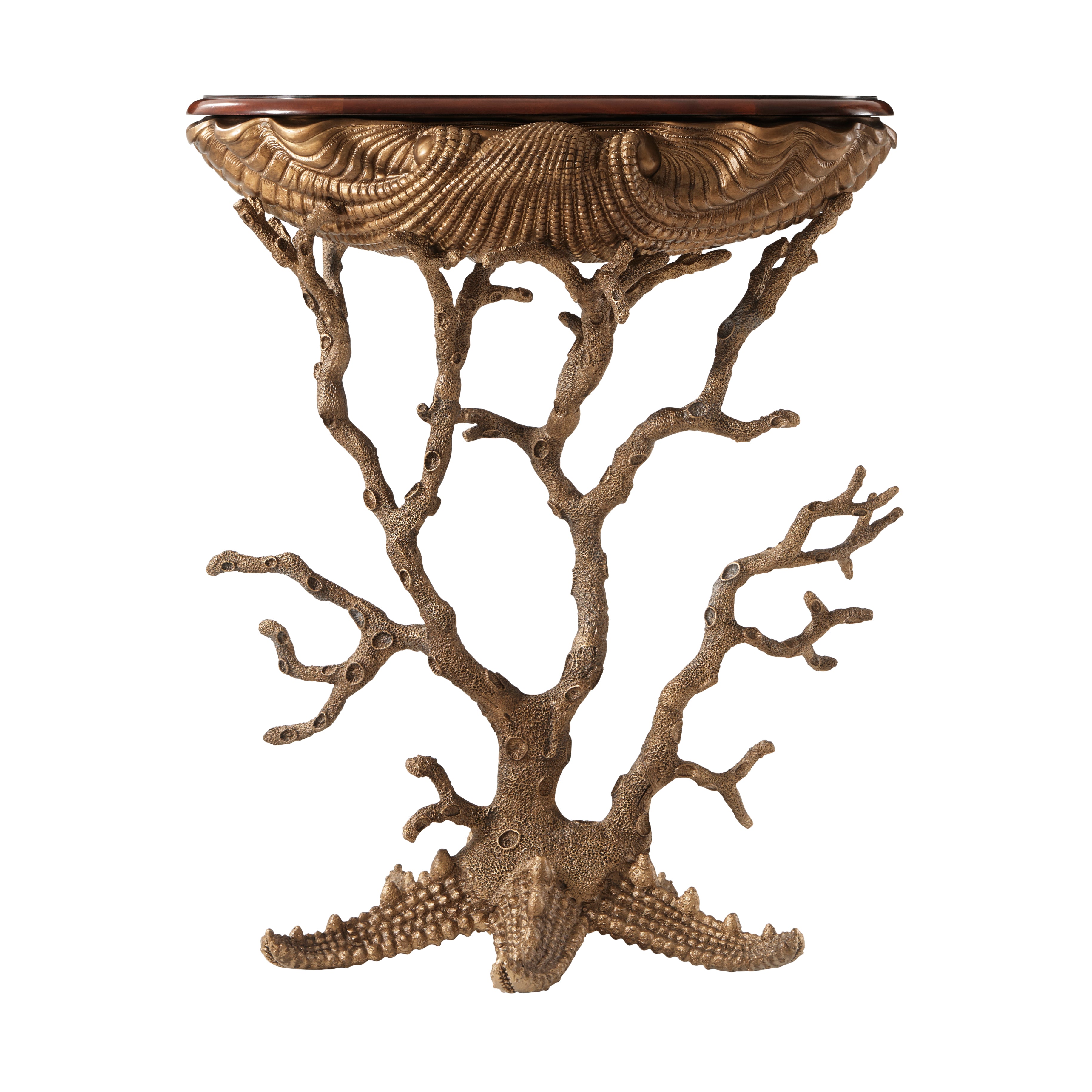 Theodore Alexander Gilt Grotto Accent Console Table — VCF591 - Georgian