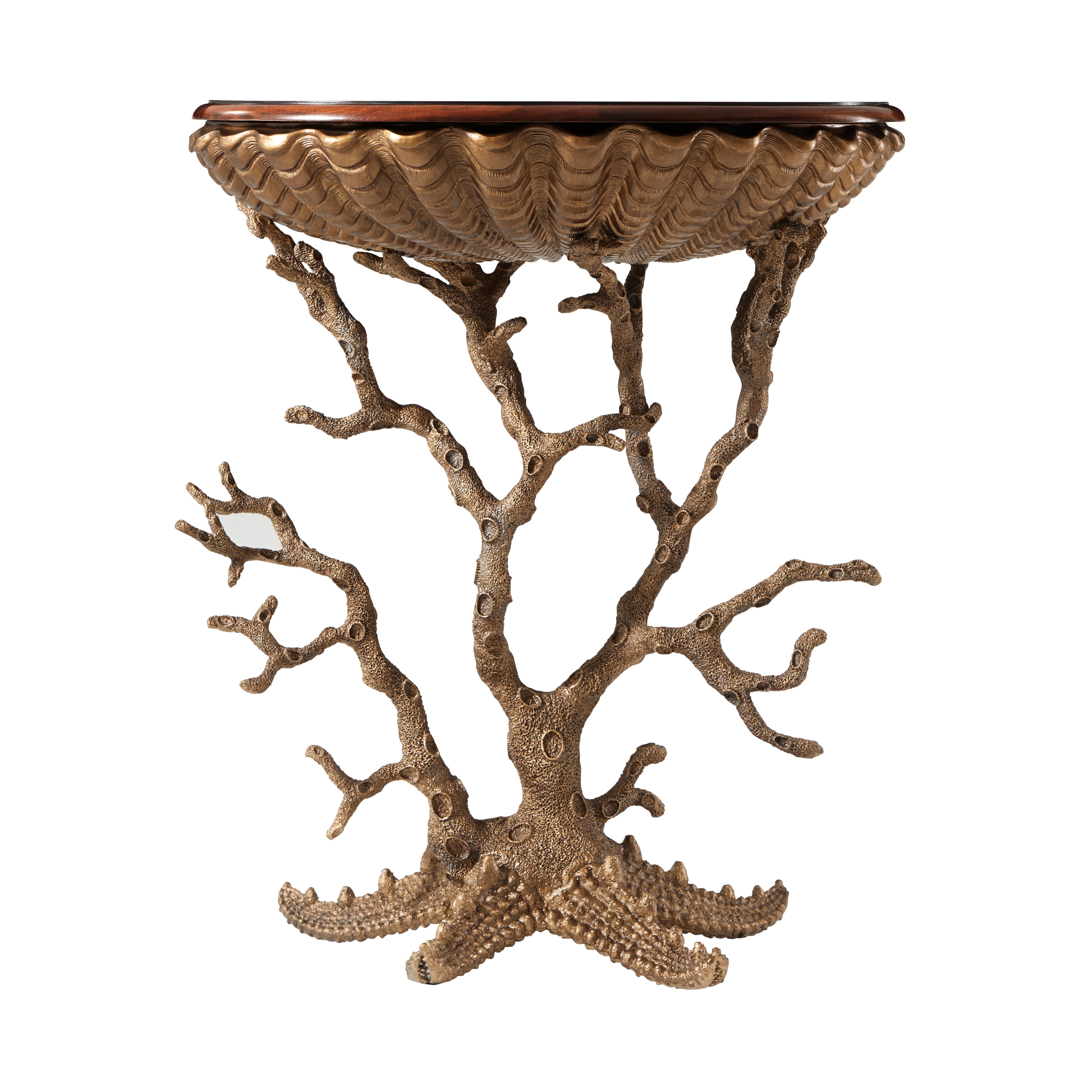 Theodore Alexander Gilt Grotto Accent Console Table — VCF591 - Georgian
