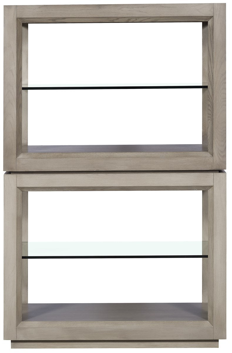 Vanguard | Maxwell Etagere - Fossil Top / Silver Travertine | 9114EG