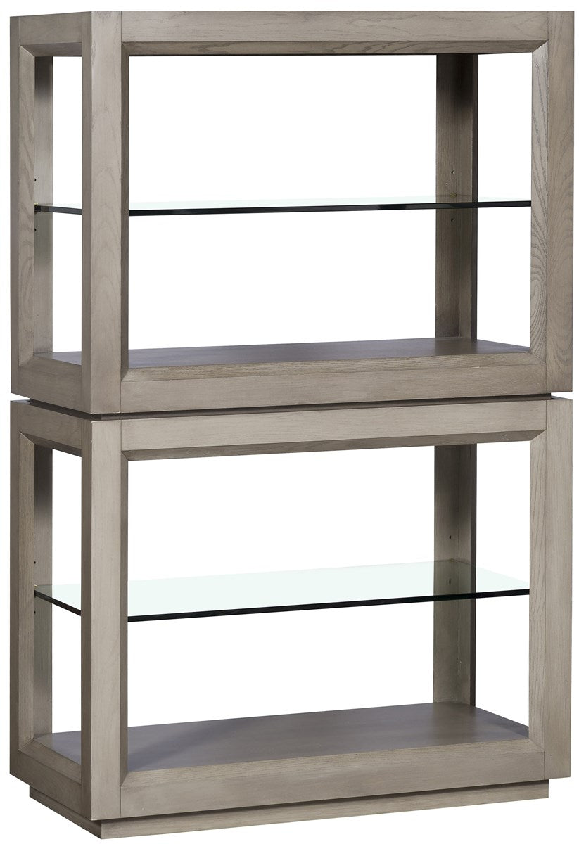Vanguard | Maxwell Etagere - Fossil Top / Silver Travertine | 9114EG