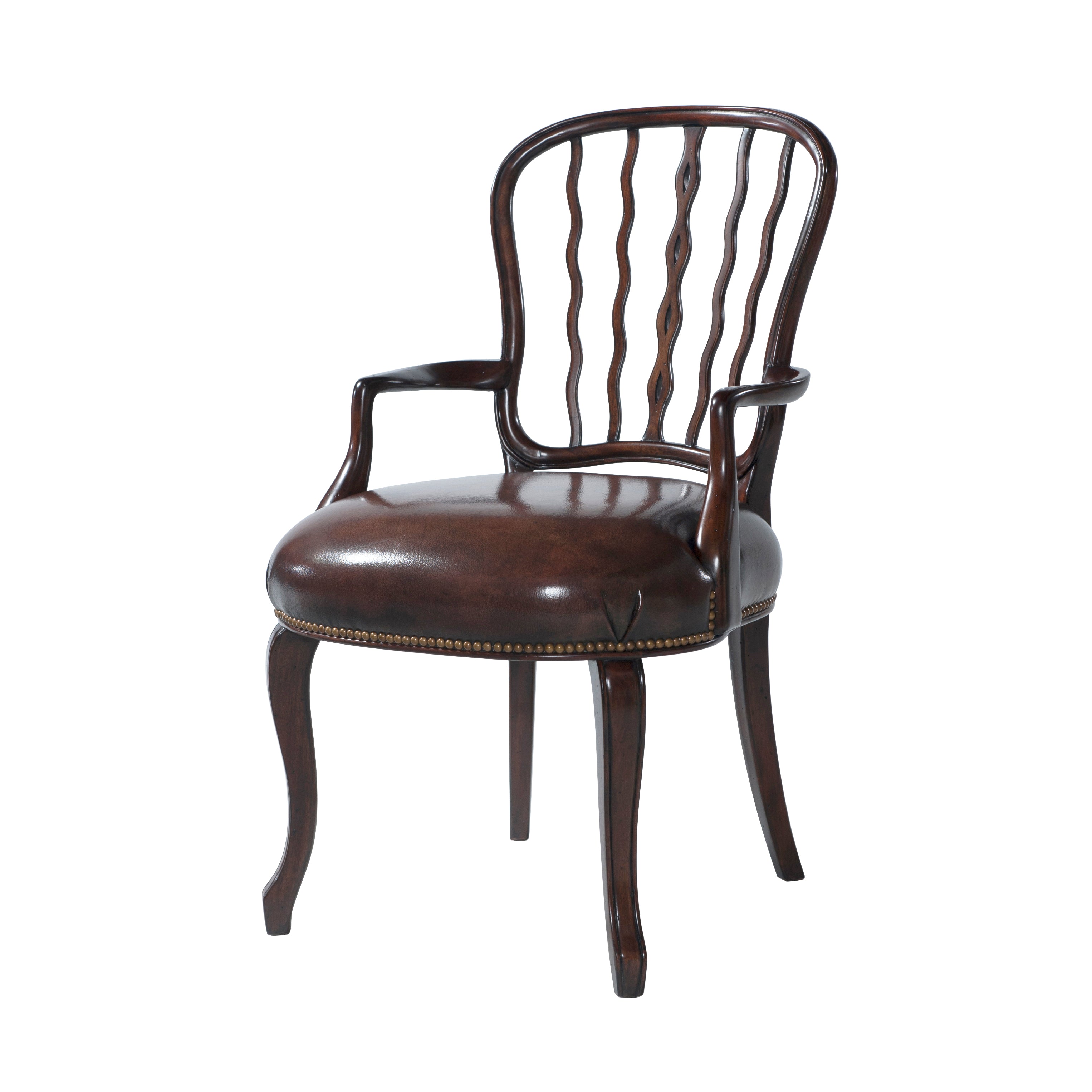 Theodore Alexander The Seddon Armchair — Antique Ramsey Mahogany