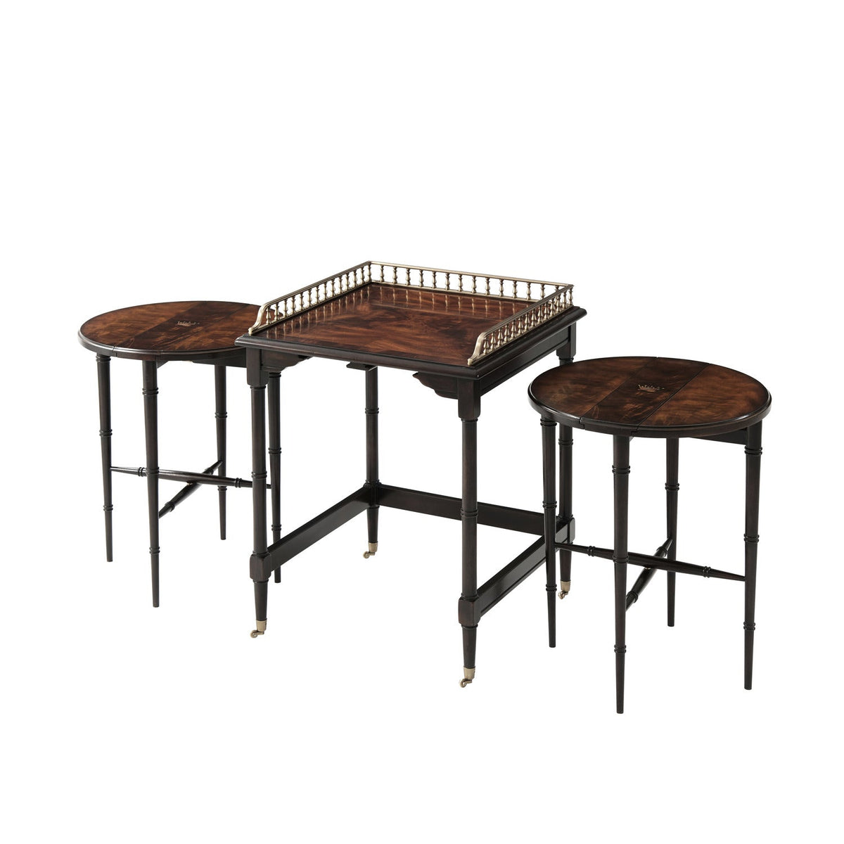 Theodore Alexander | Ingenious Nest of Tables - Antique logo painting / Camden Walnut | AL50061