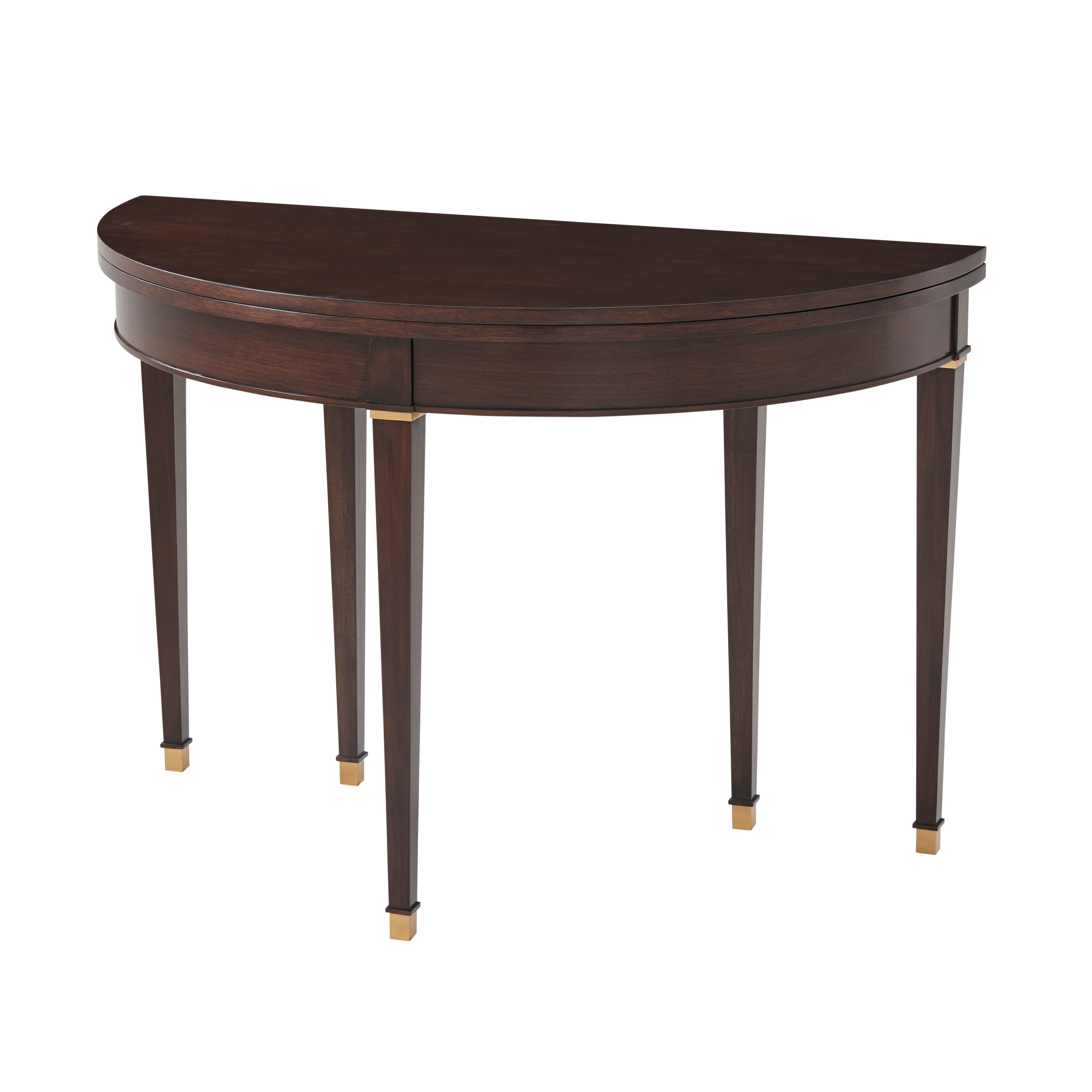 Theodore Alexander Lynne Fold Over Gate Leg Tea Table — Finish: Cambridge