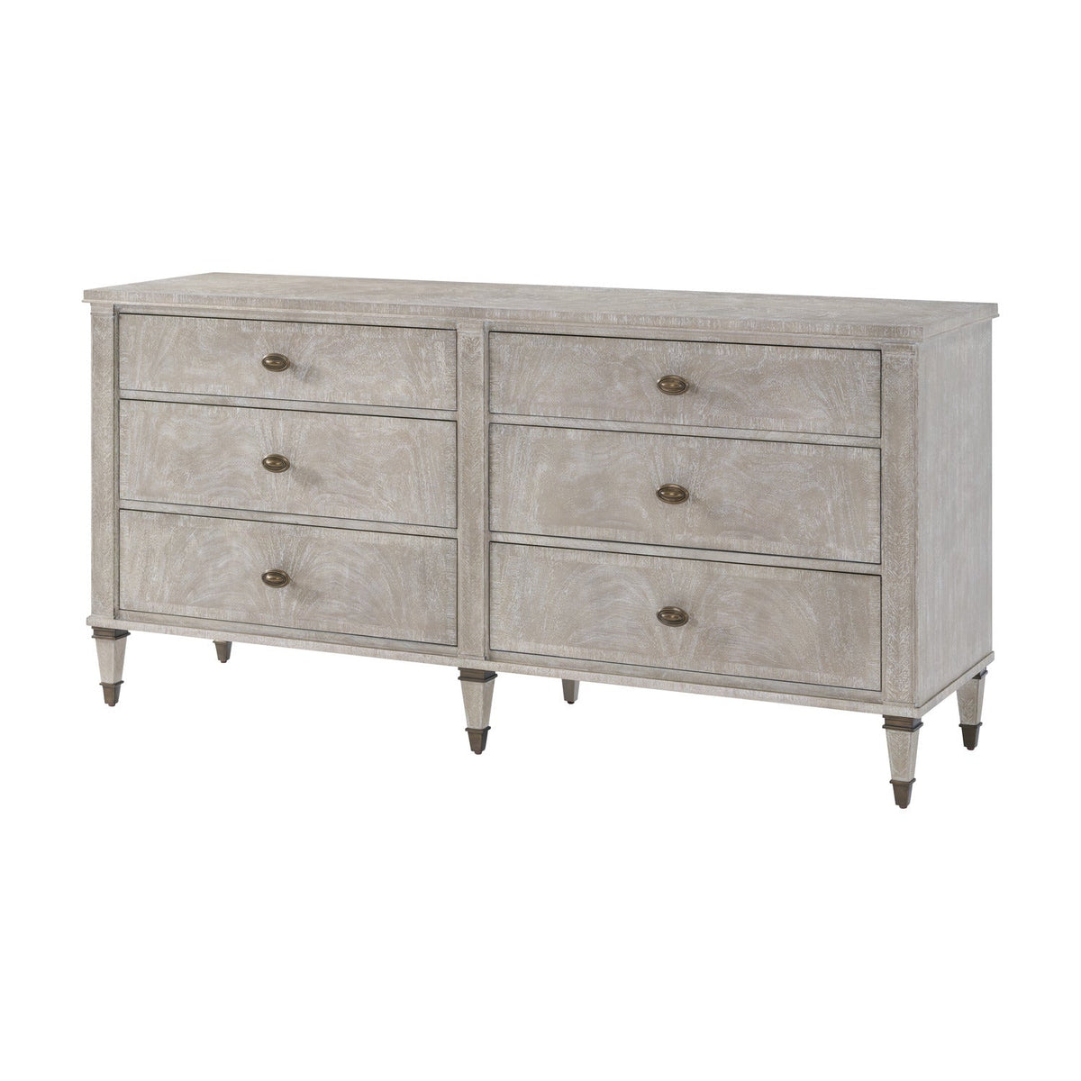 Theodore Alexander | Faulkner 6 Drawer Dresser - Marlborough Geo Coast | AXH60020.C424
