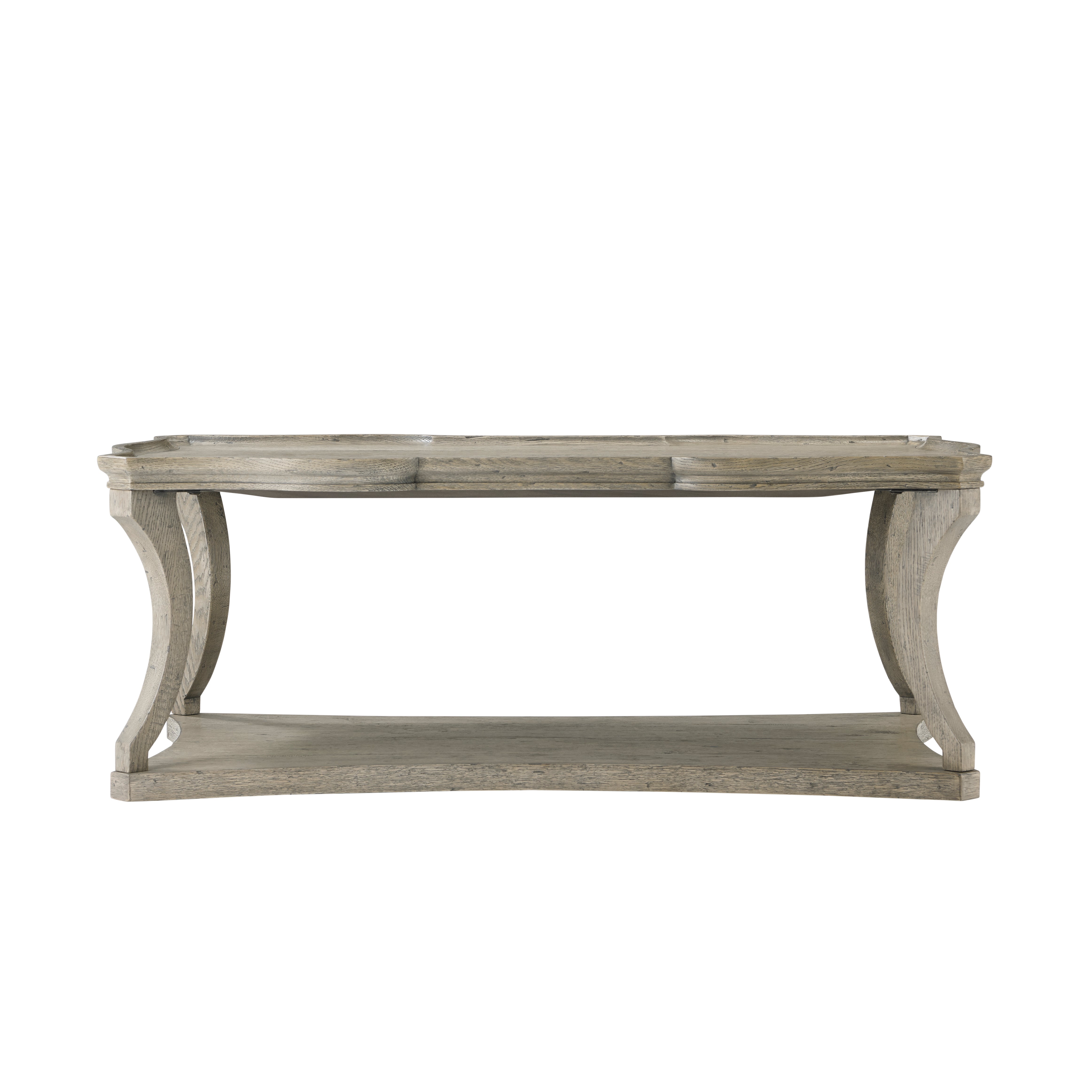 Theodore Alexander Ennis Serpentine Cocktail Table — VCF1694.1D2GB3F-Grey Echo Oak