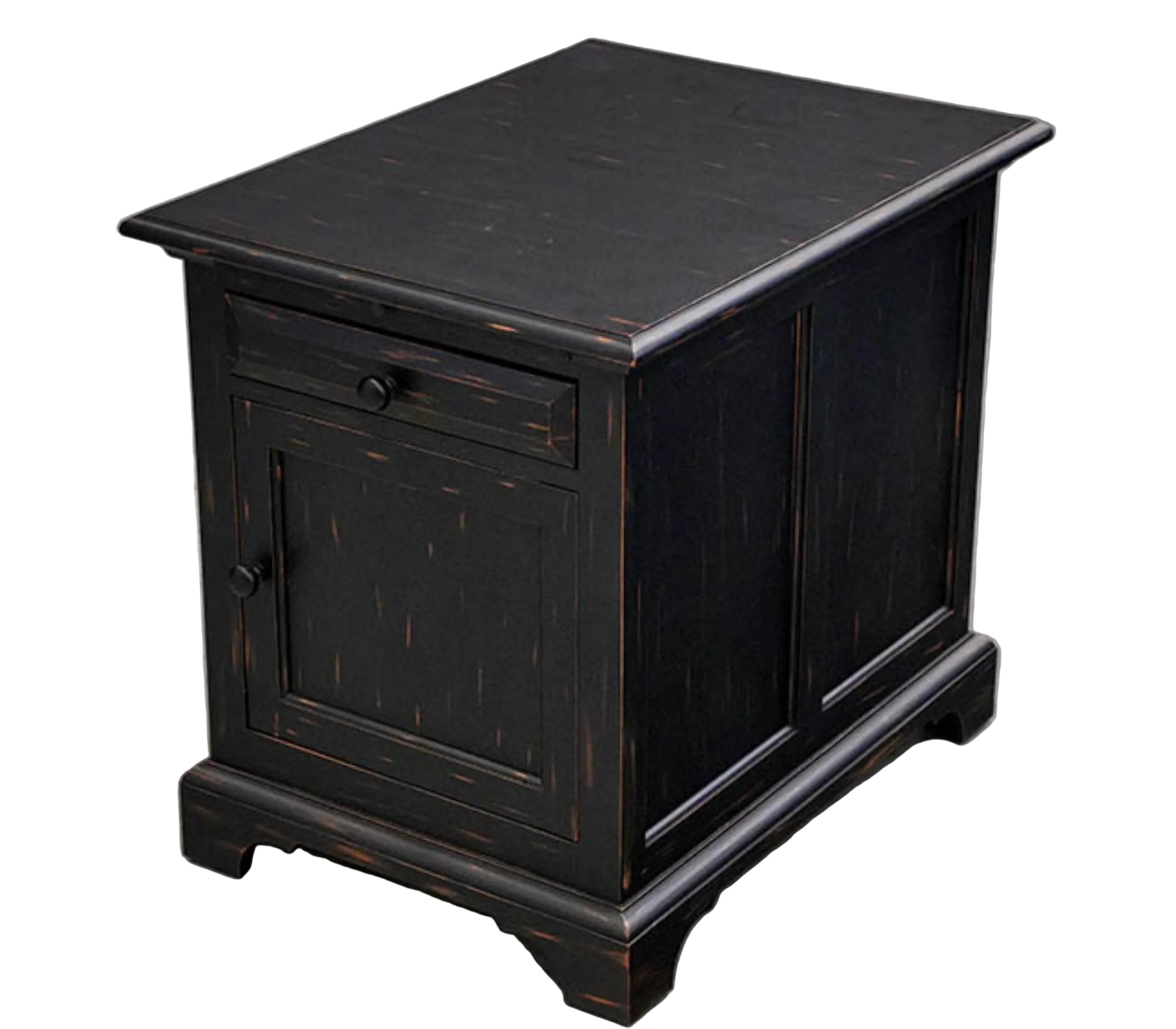 Charleston Forge | End Table with Door - Black | *1-5215