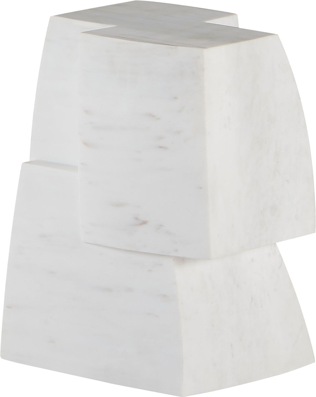 McGuire | Cubist Side Table - Honed Michael Angelo | MCA2158-HMAN