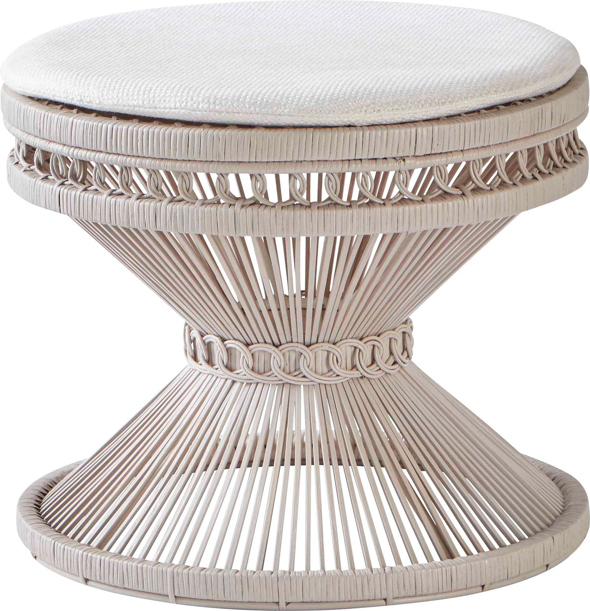 McGuire | Melek Accent Table - Naturale w/ Starfire Glass | AO137-NTRLL