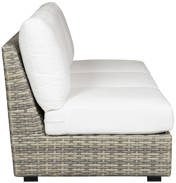 Vanguard | Outdoor Armless Sofa - 20mm Pebble Basket Weave | OW100-AS