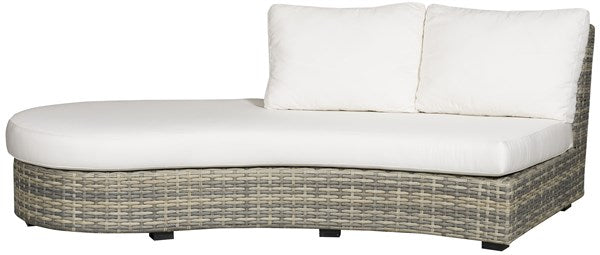 Vanguard | Outdoor Left Curved Lounge - 20mm Pebble Basket Weave | OW100LCL