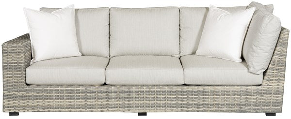 Vanguard | Outdoor Left Arm Corner Sofa - 20mm Pebble Basket Weave | OW100LCS