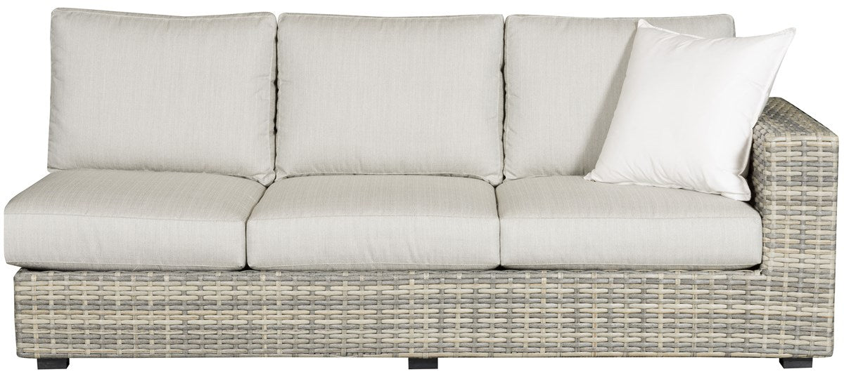 Vanguard | Outdoor Right Arm Sofa - 20mm Pebble Basket Weave | OW100RAS