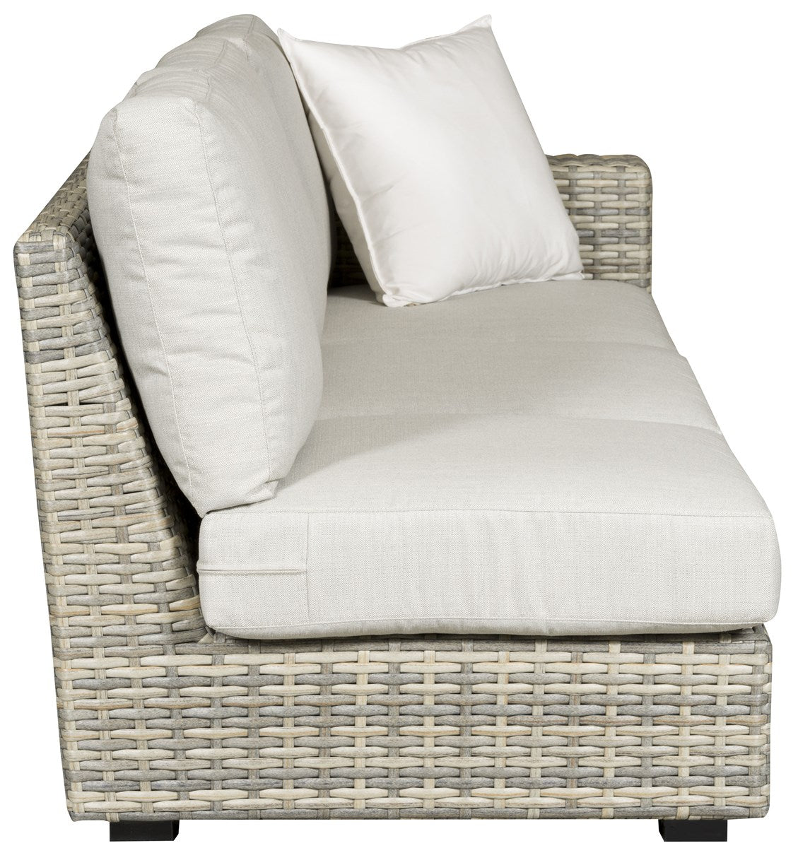 Vanguard | Outdoor Right Arm Sofa - 20mm Pebble Basket Weave | OW100RAS