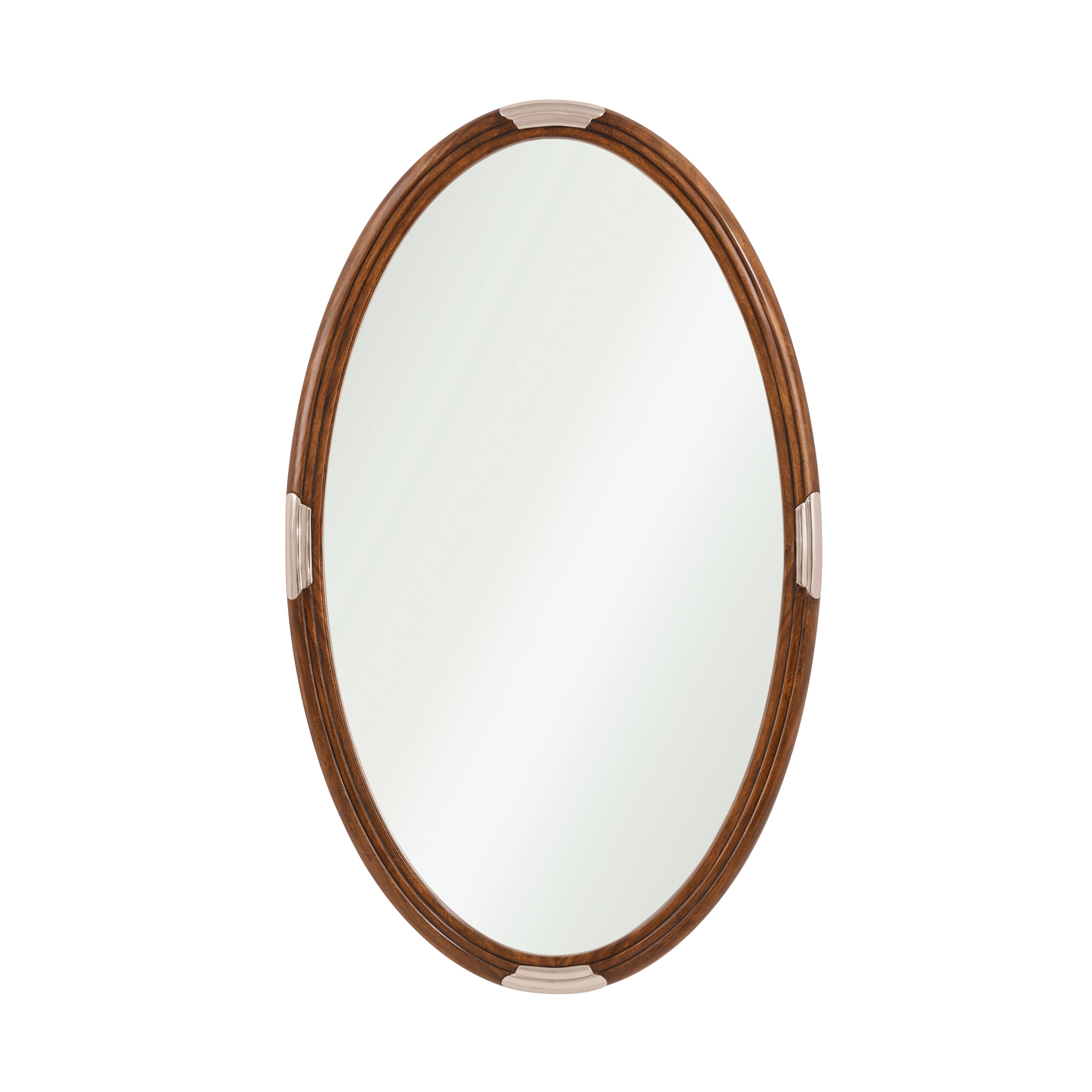 Theodore Alexander Dorchester Mirror II — Finish: Mayfair / Antique White Brass