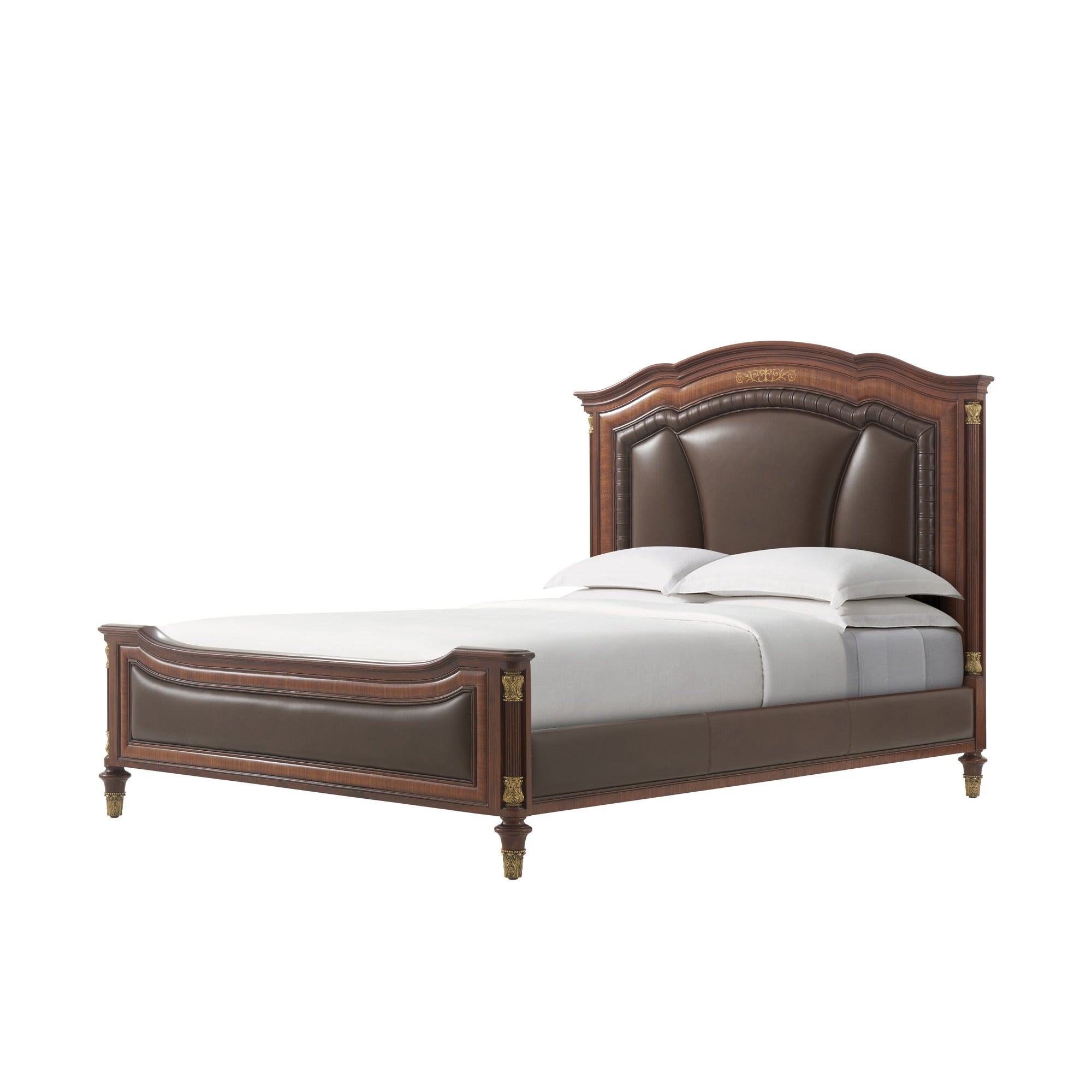 Theodore Alexander Gaston US Queen Bed — VCF1473.2DB-Dark Etimoe