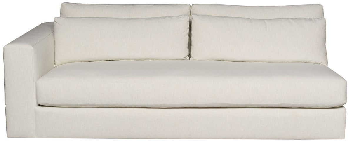 Vanguard | Leone Left Arm Bench Seat Sofa - Identify Ivory | T1V158-LA1
