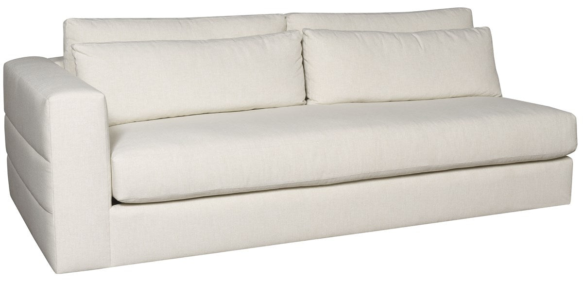 Vanguard | Leone Left Arm Bench Seat Sofa - Identify Ivory | T1V158-LA1