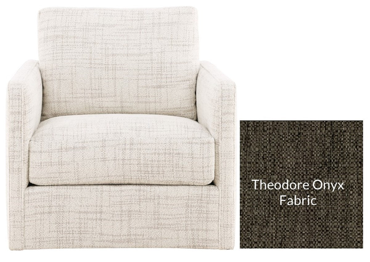 Vanguard | Wynne Swivel Chair - Theodore Onyx | T25V155-SW