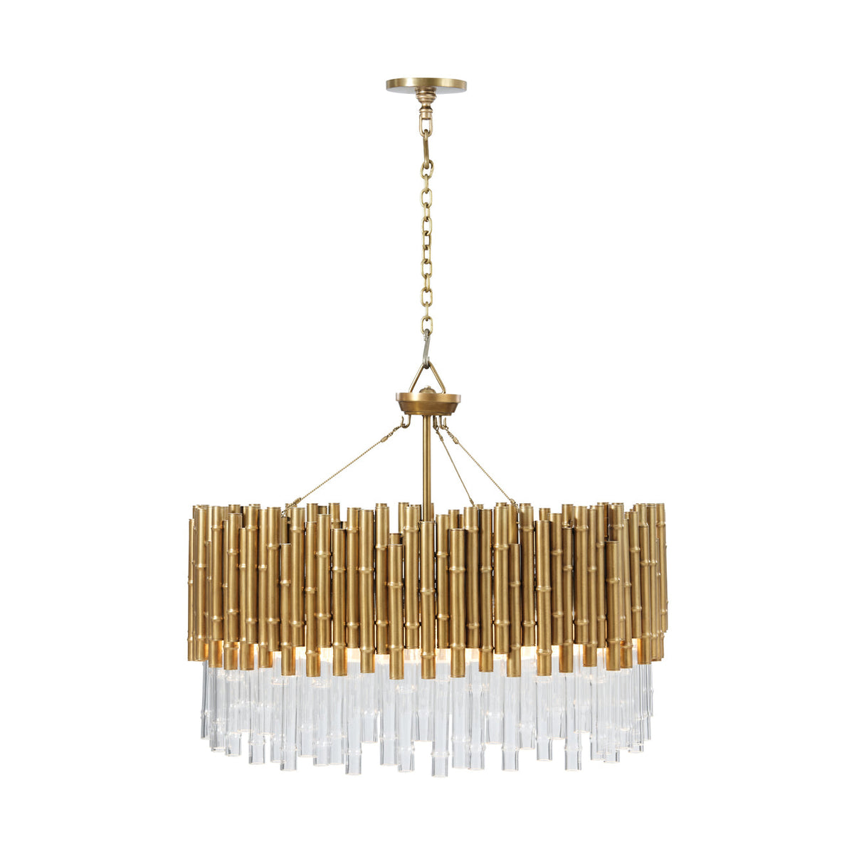Theodore Alexander | Kesden Grande Round - Lighting Brass Bamboo | TA23018.C389