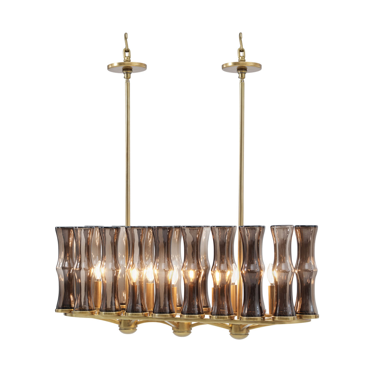 Theodore Alexander | Preston Ovale Chandelier - LBB Brass | TA23020.C341