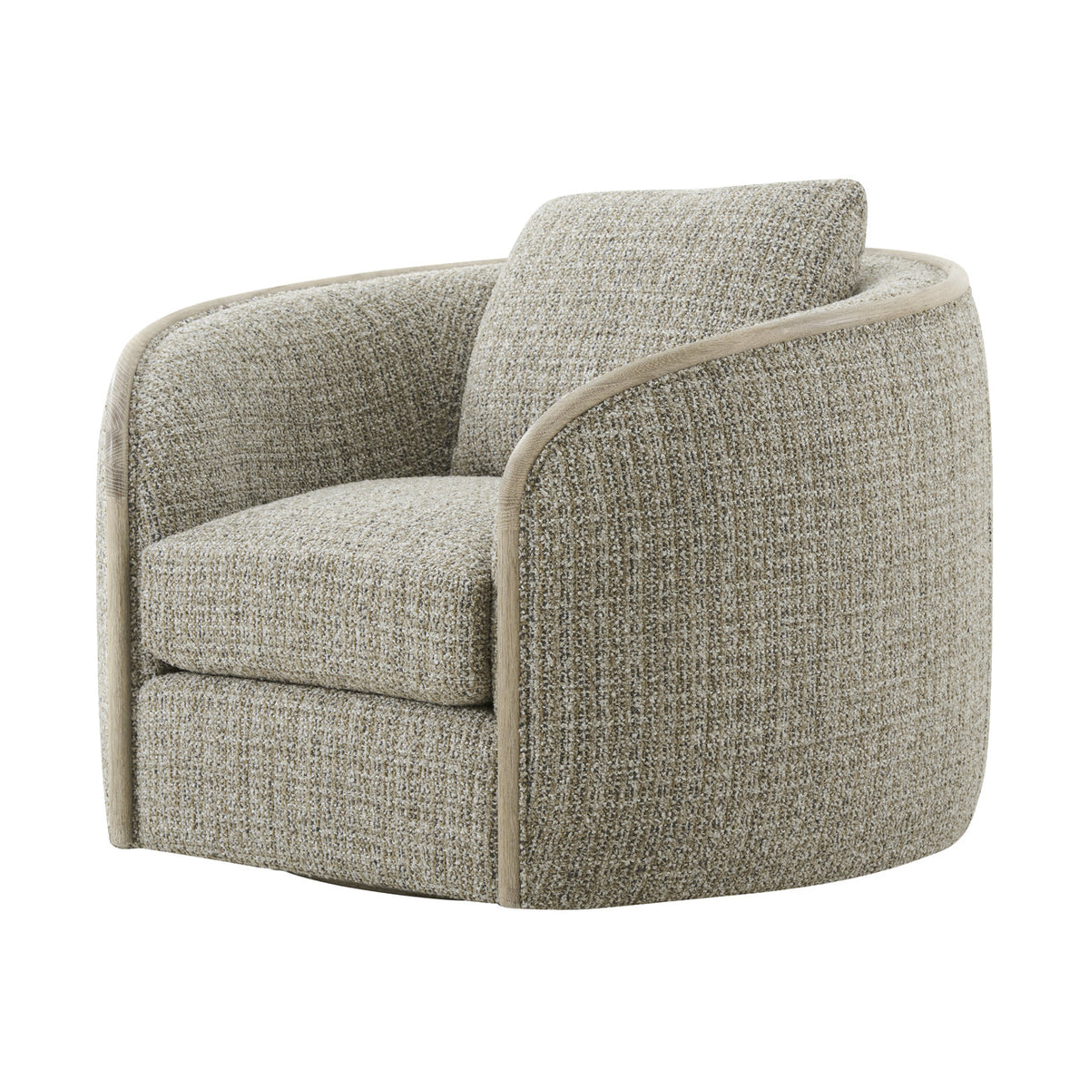 Theodore Alexander | Toulon Latte Swivel Chair - Grey Oak | TA42117.1DKN