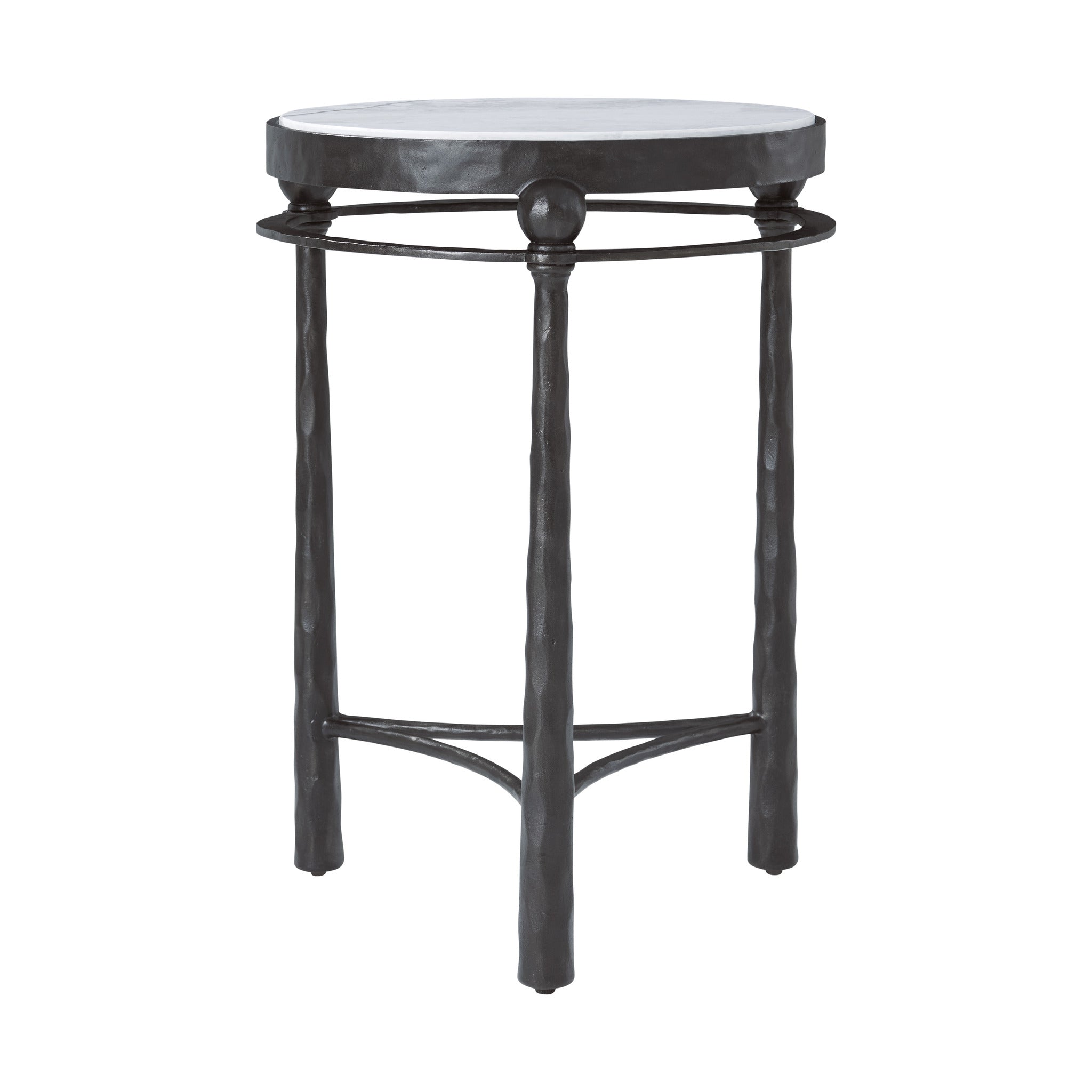 Theodore Alexander | Spencer London Round Metal Drink Table - MCF455-VT Rustic Metal | TA50420