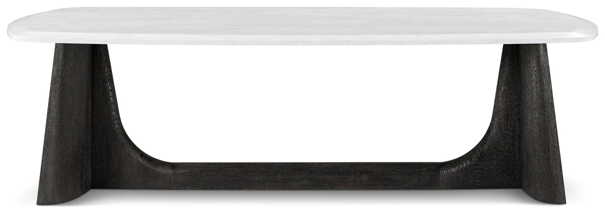 Theodore Alexander | Repose Wooden Coffee Table Quartz Top - Charcoal Oak Finish | TA51110.C325