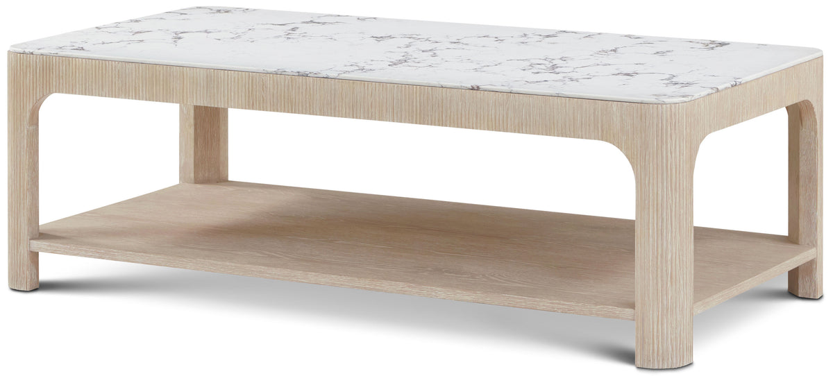 Theodore Alexander | Horizon Rectangular Quartz Cocktail Table - SPE-Day / SPE Grey | TA51226.C397