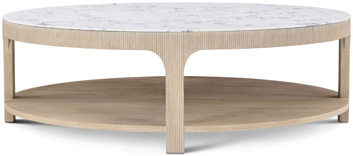 Theodore Alexander | Horizon Round Quartz Cocktail Table - SPE-Day / SPE Grey | TA51236.C397