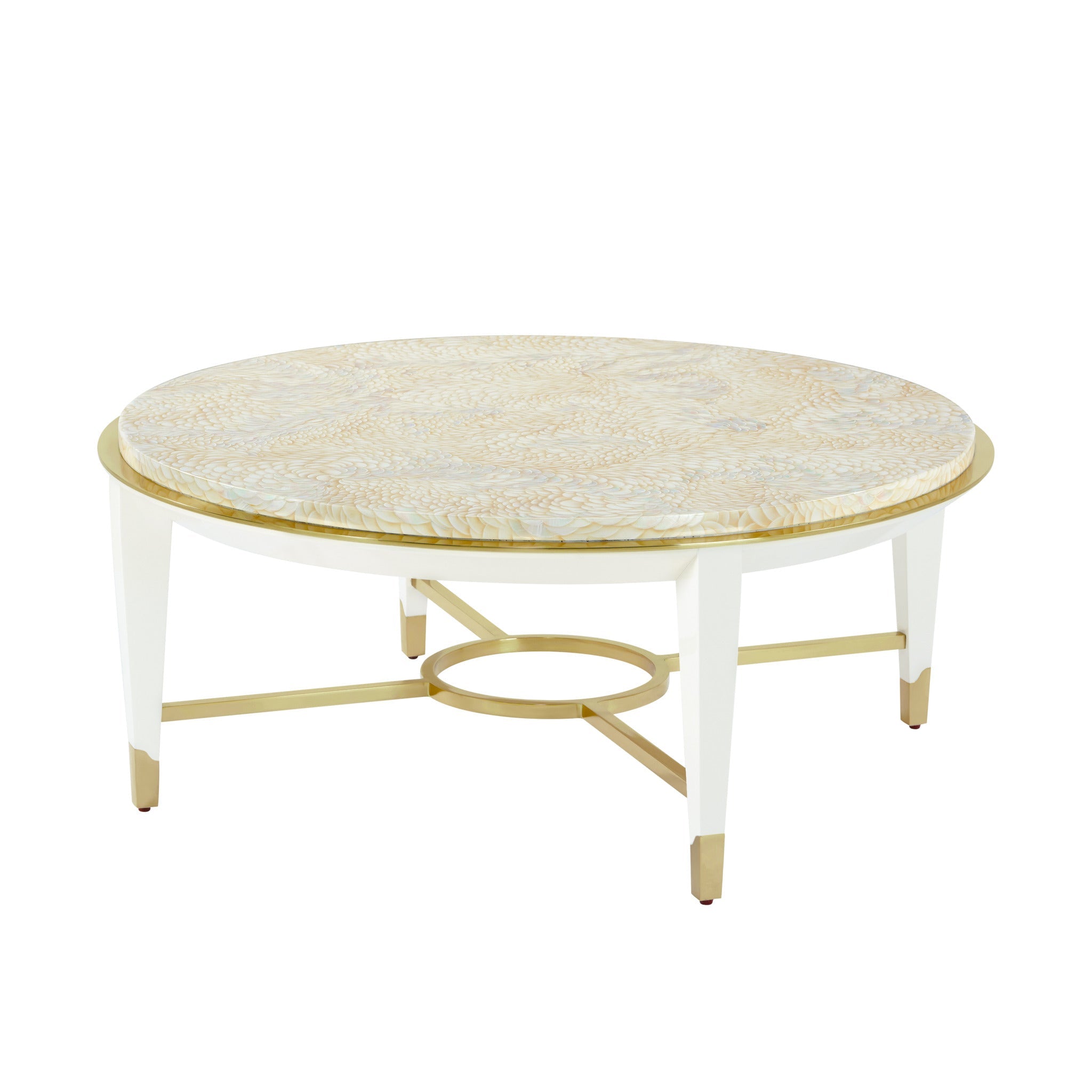 Theodore Alexander | Judith Leiber Round Cocktail Table - JL Feather\ PCF1215 - Solstice | TA51258