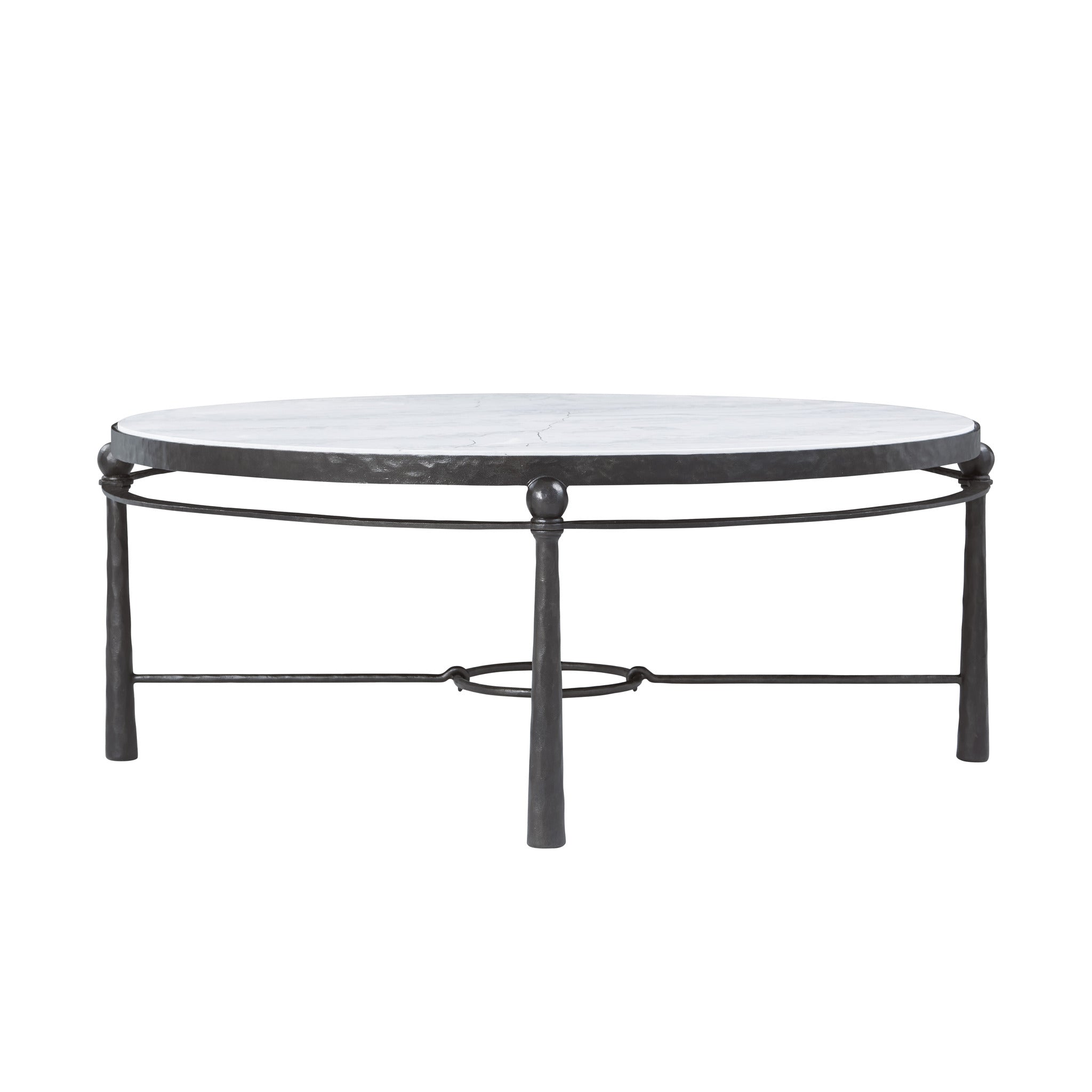 Theodore Alexander | Spencer London Round Metal Cocktail Table - MCF455-VT Rustic Metal | TA51288