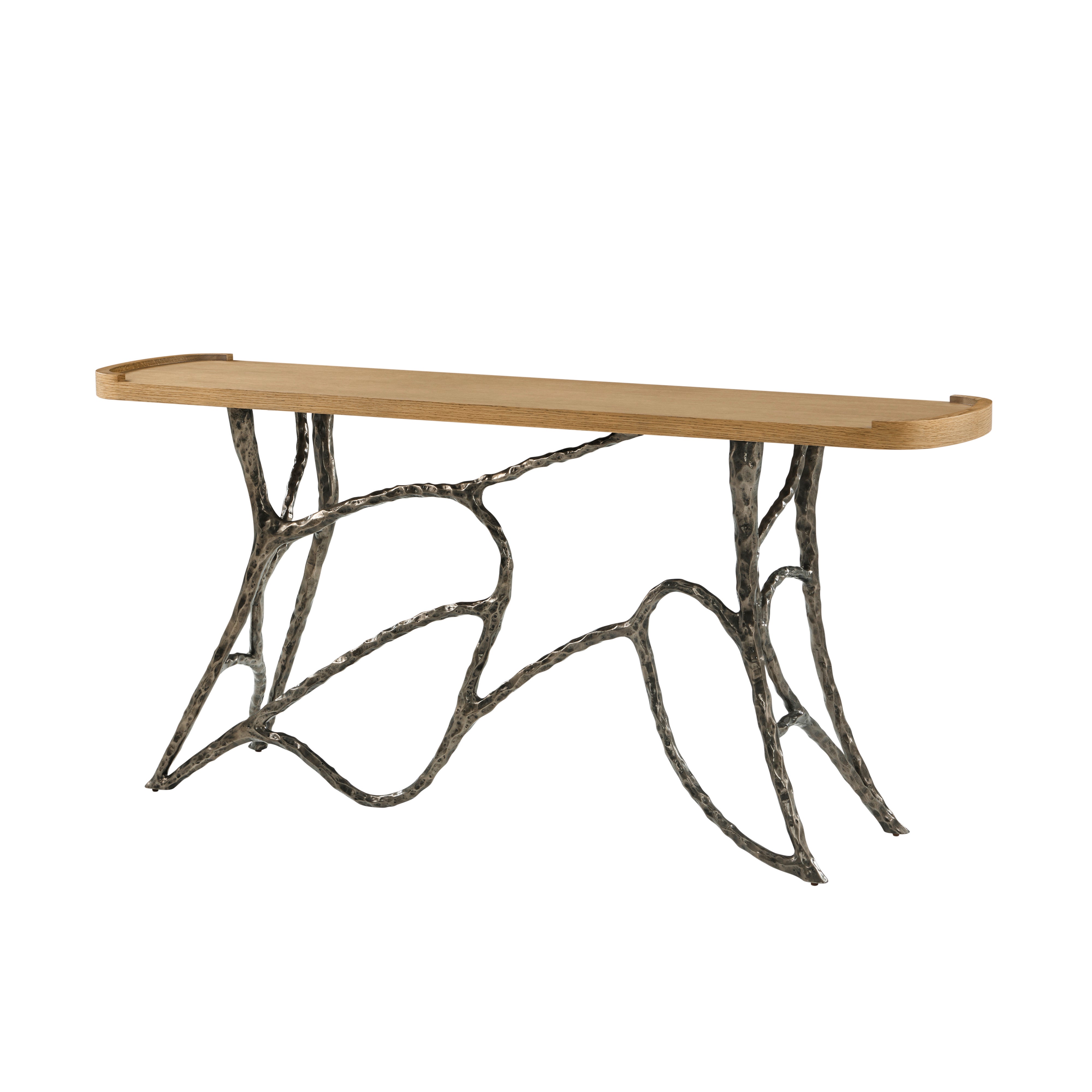 Theodore Alexander Essence Metal Console — Finish: Blonde