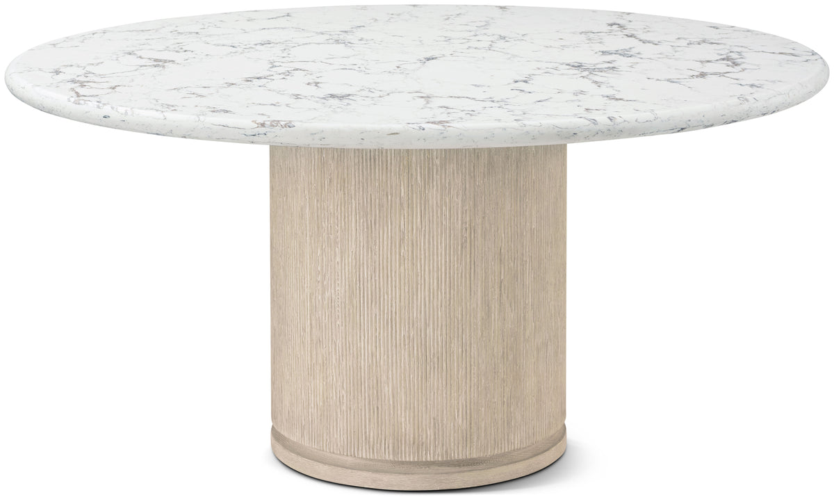 Theodore Alexander | Horizon Round Quartz Dining Table - SPE-Day / SPE Grey | TA54163.C397