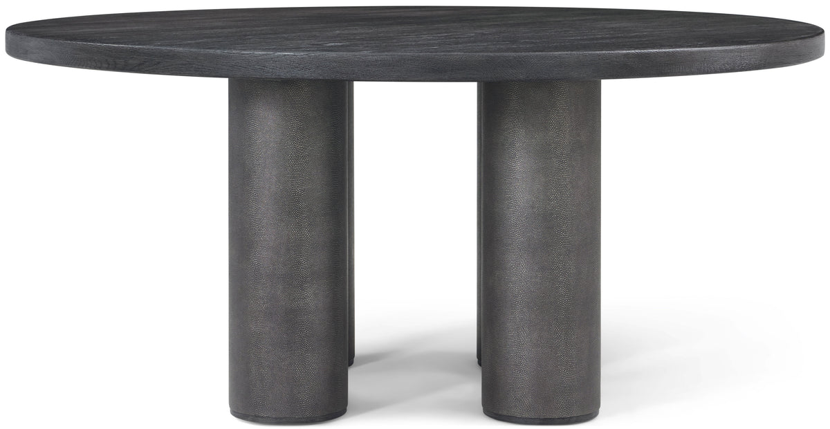 Theodore Alexander | Maxwell Round Dining Table - Carbon/Obsidian / Obsidian Shagreen / Obsidian | TA54254.C403