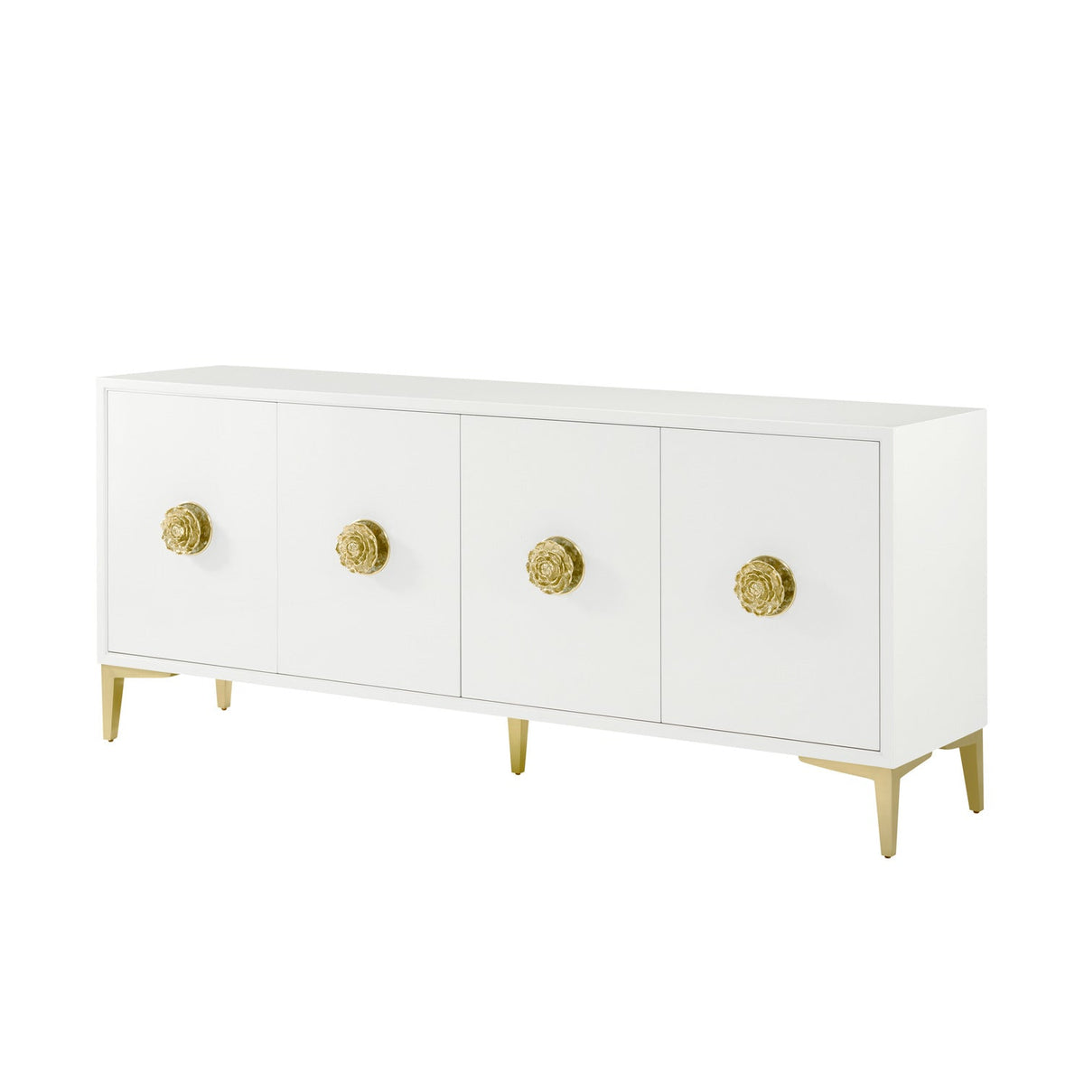 Theodore Alexander | Judith Leiber 4-Door Credenza III - Solstice / 18K Gold | TA61228