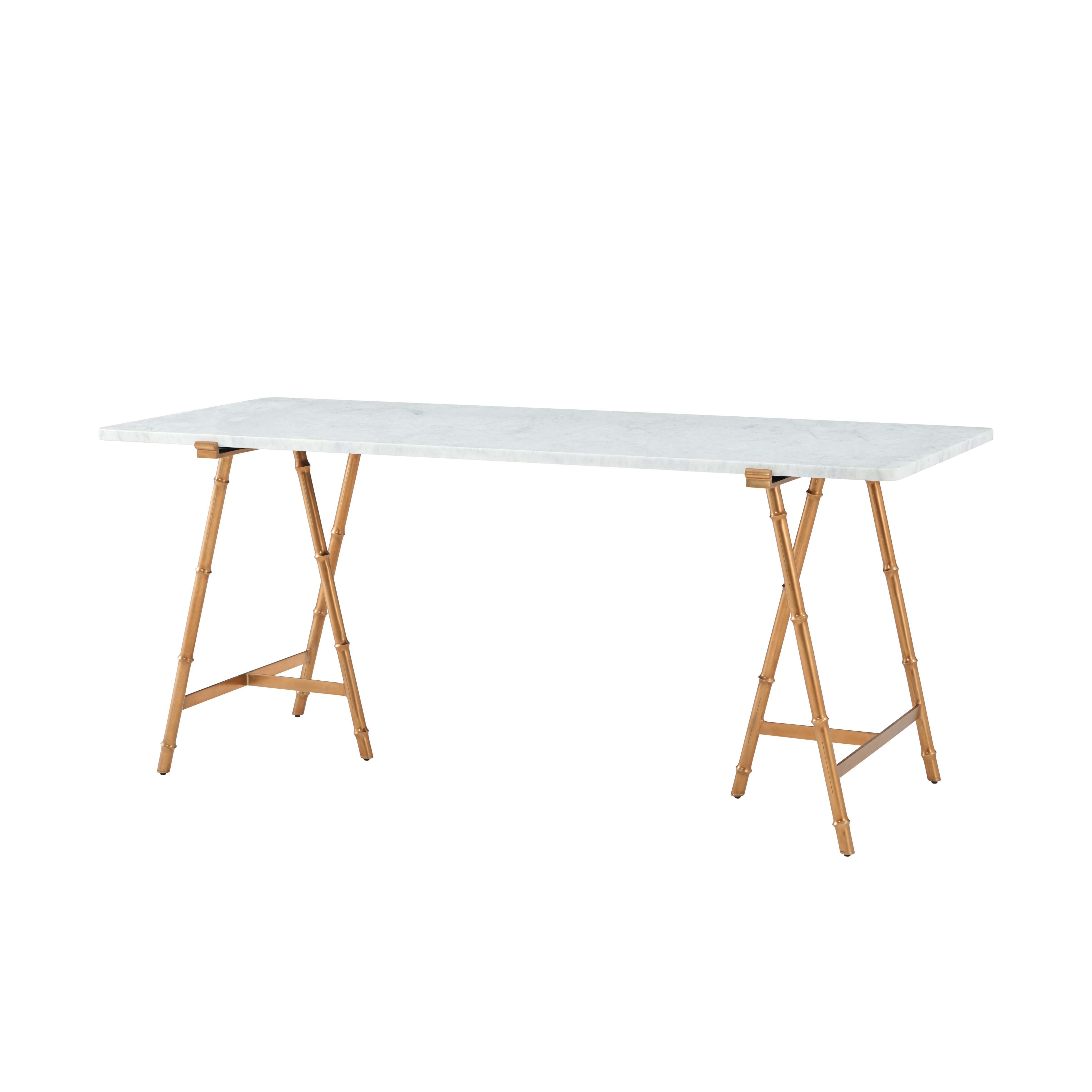 Theodore Alexander Kesden Desk — Finish: LBB Brass