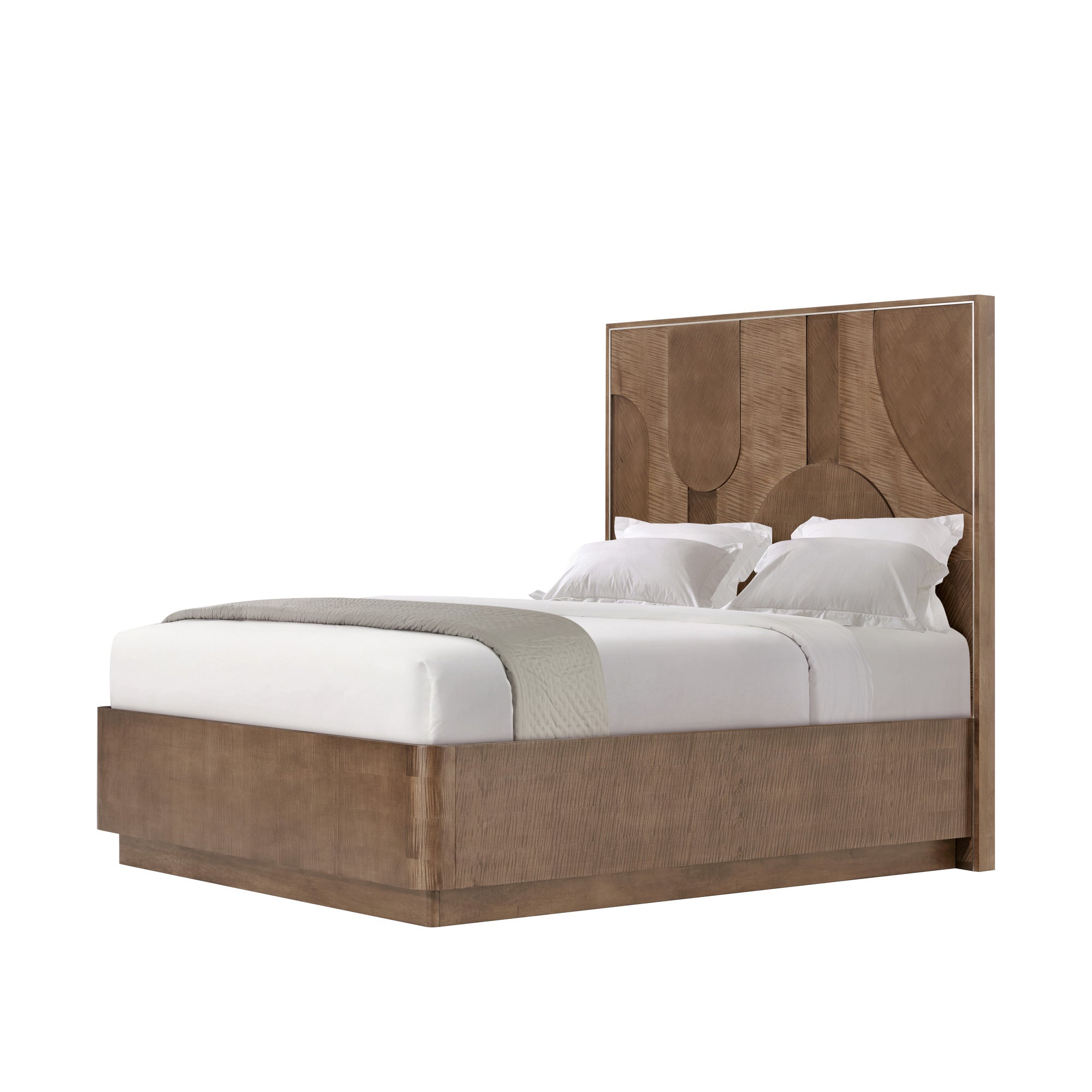Theodore Alexander Origins Plinth US Queen Bed — Finish: Landmark