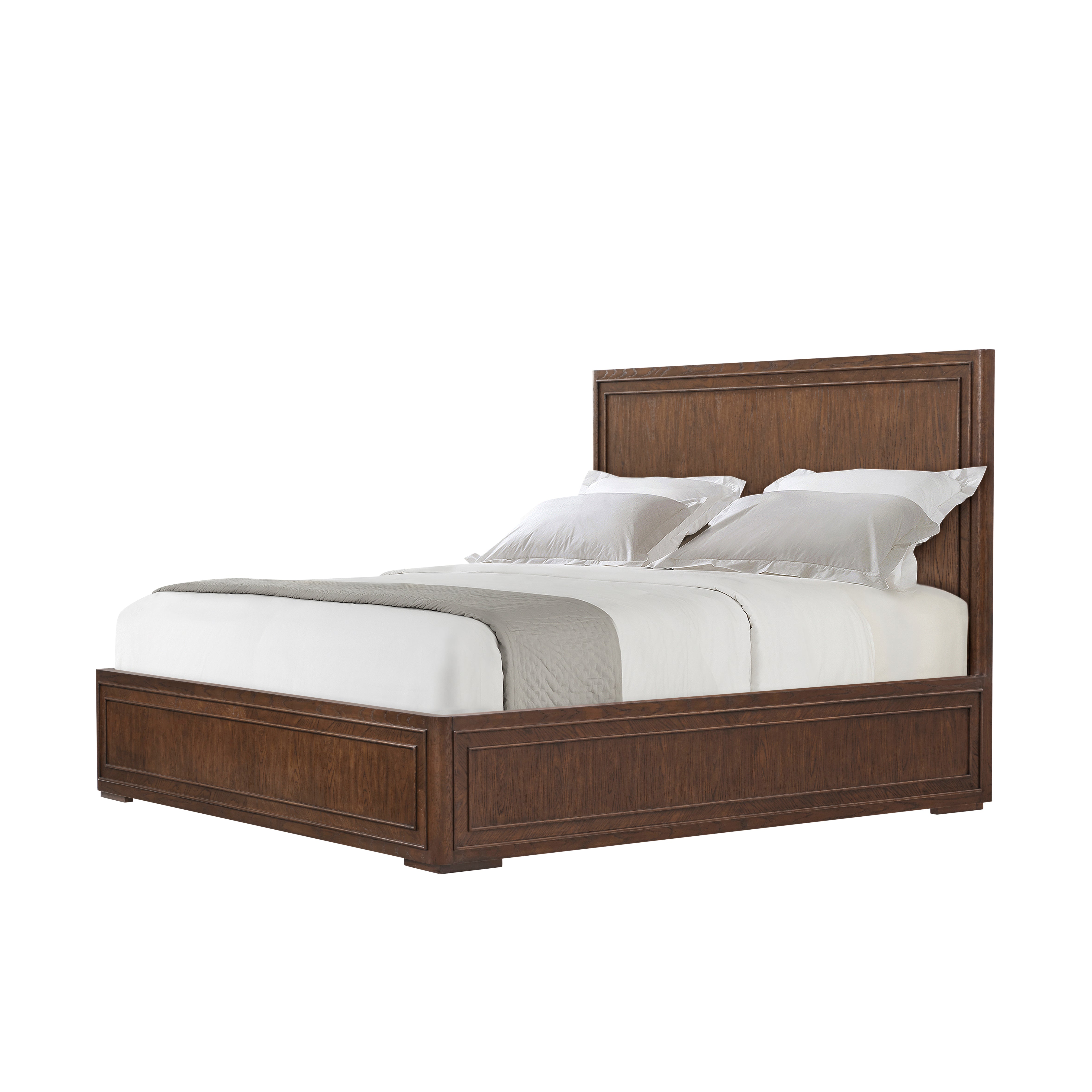 Theodore Alexander Surrey US Queen Wood Bed — VCF1883 - Brownstone