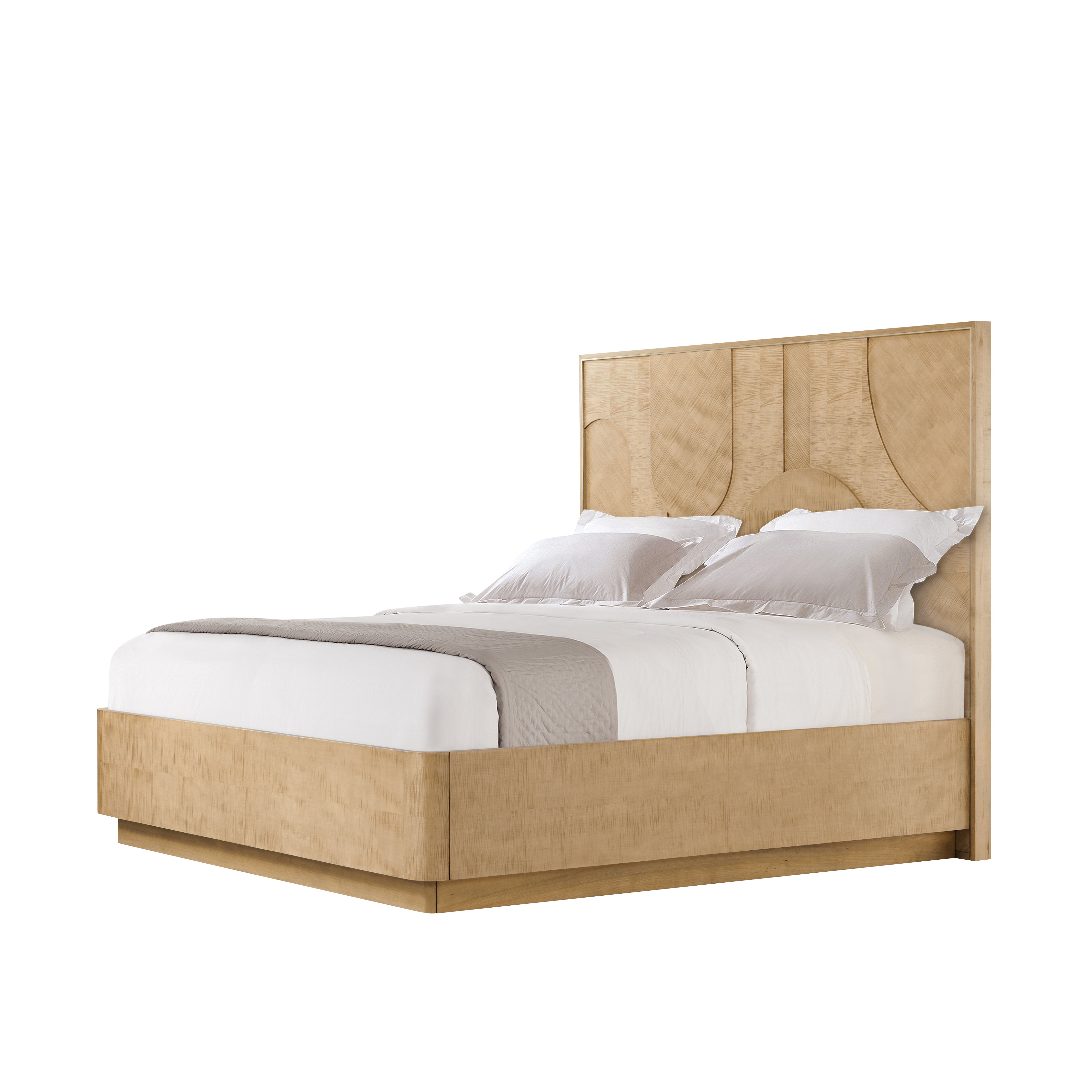 Theodore Alexander Origins Plinth US King Bed — Finish: Sesame