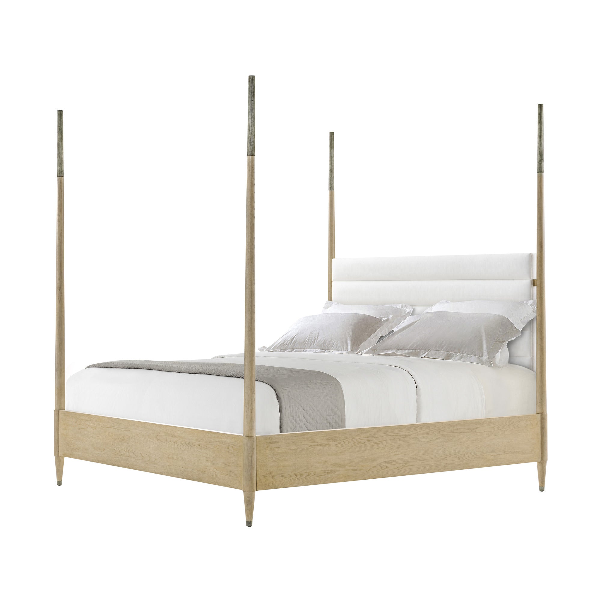 Theodore Alexander Balboa Canopy US King Bed — Finish: Coastal Grey
