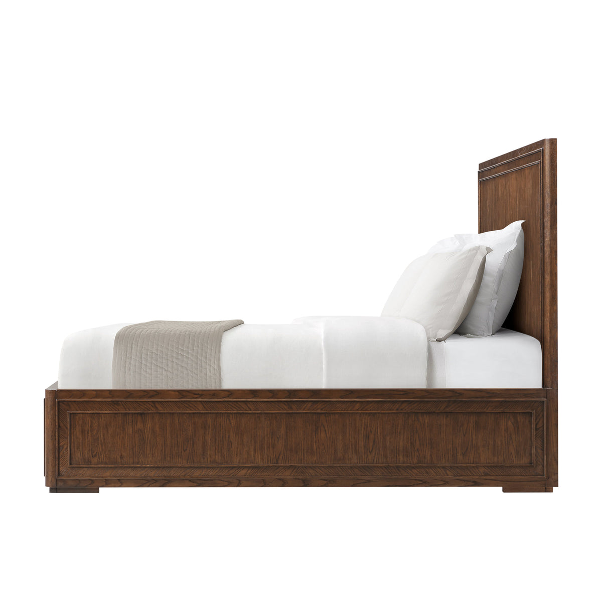 Theodore Alexander Weston California King Bed ? LCF299 - Phoenix Leather\ VCF1694.1D2GB3F - Grey Echo Oak- cb84005-c267