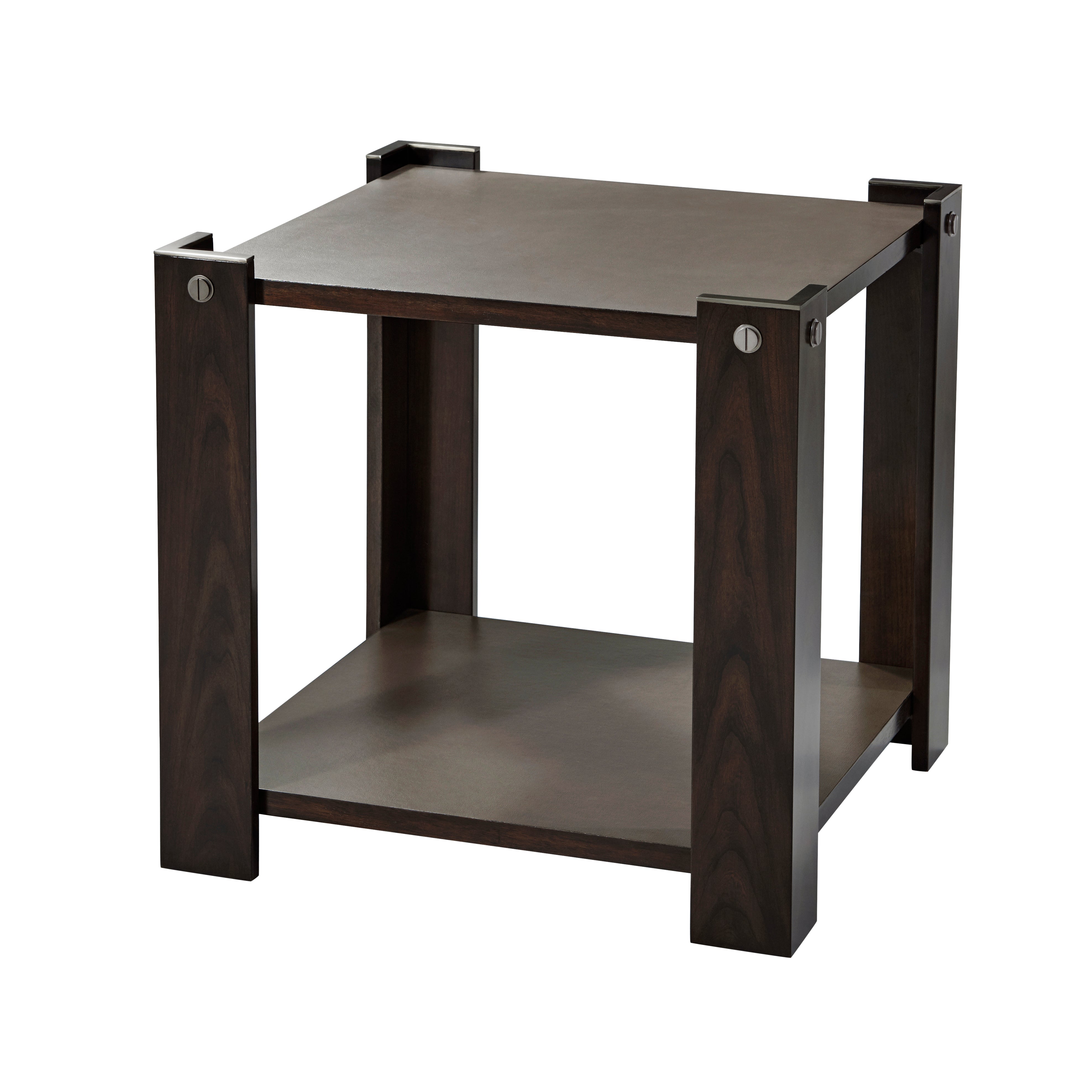 Theodore Alexander Tristan Side Table — LCF309-Smoke Graphite /VCF1032.2M3E-UV4/VCF1483.2A3B-Ossian
