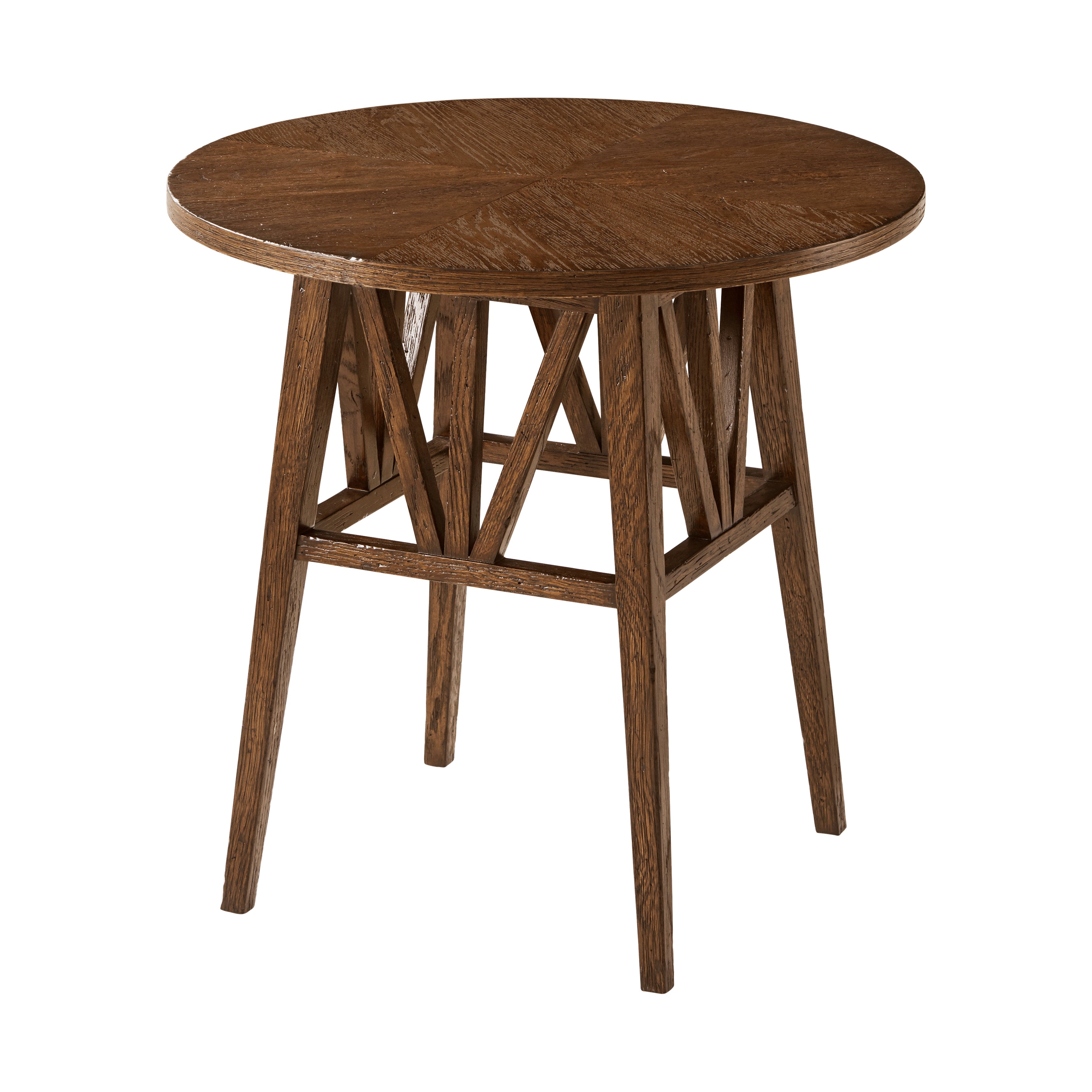 Theodore Alexander Nova Round Side Table — VCF1672.1C2M3F - Dusk Finish