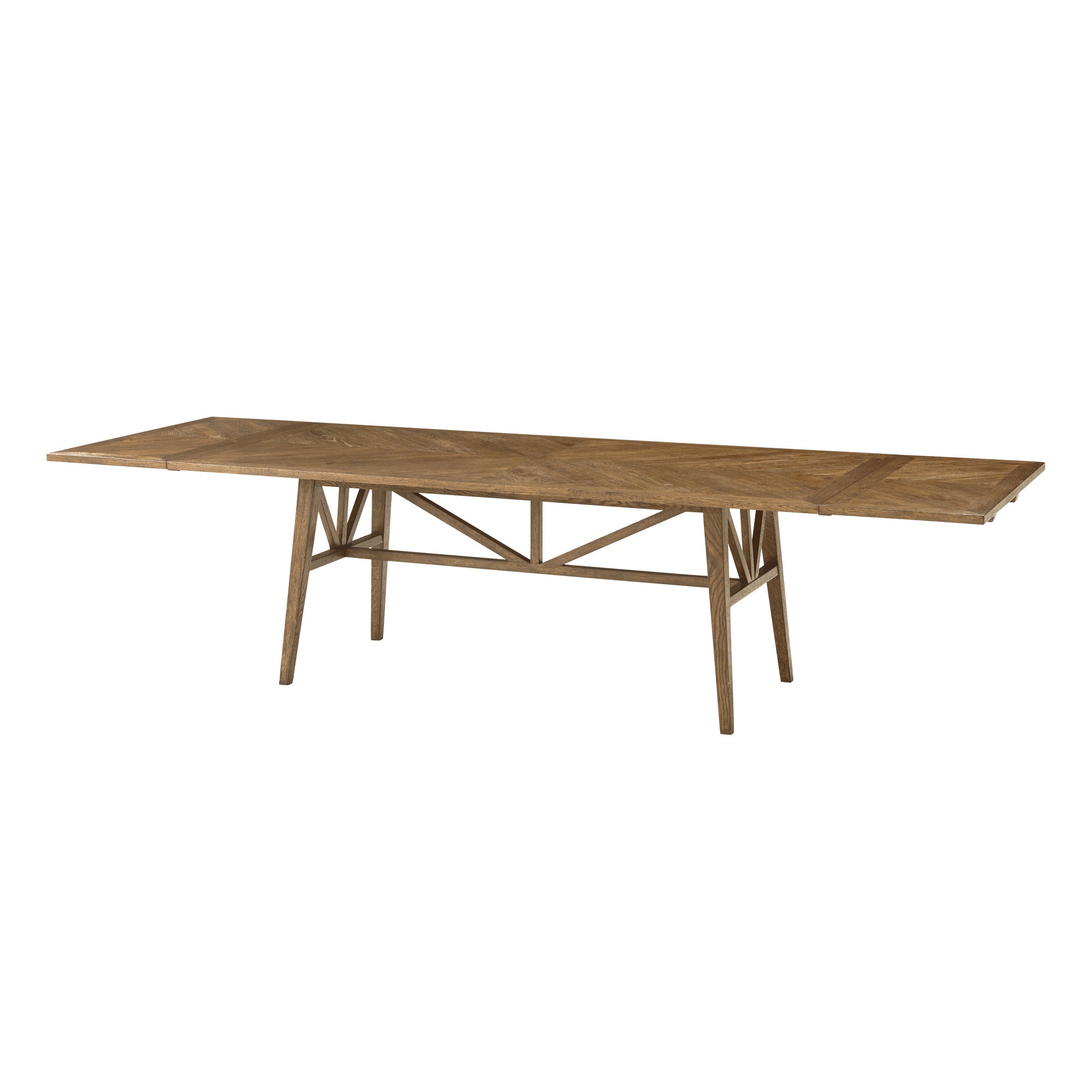 Theodore Alexander Nova Extending Dining Table — VCF1671.1C2M3F-Dawn Finish