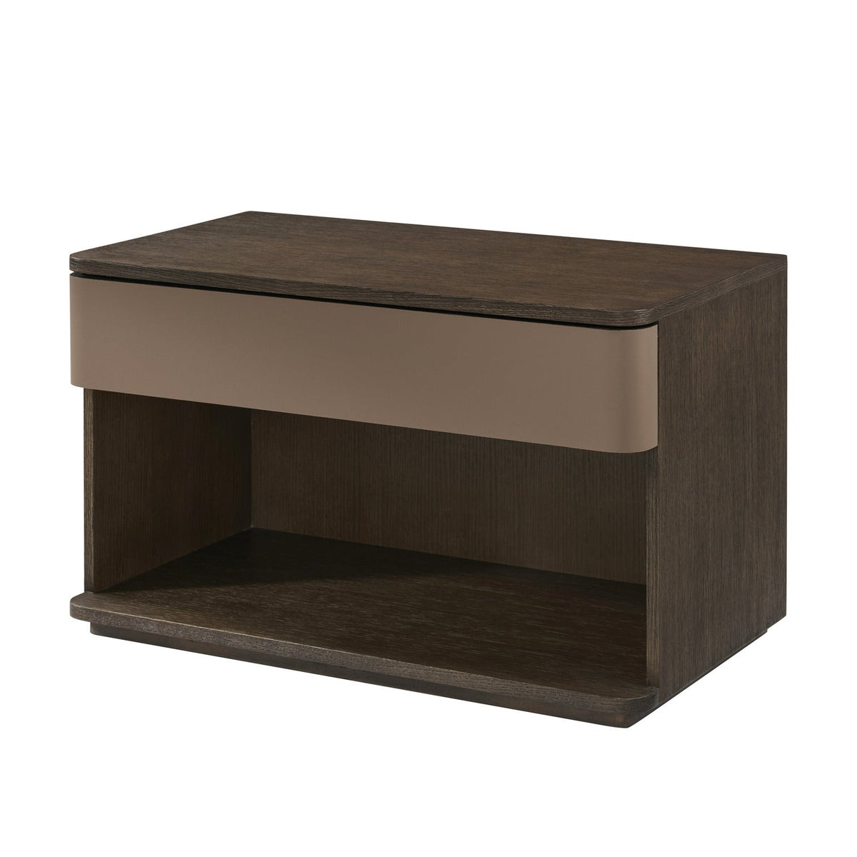 Theodore Alexander | Seoul Large Nightstand - World Casa Brown / Natural Color / Brown Oak / Brown Brushed Oak | WRC50010.C435