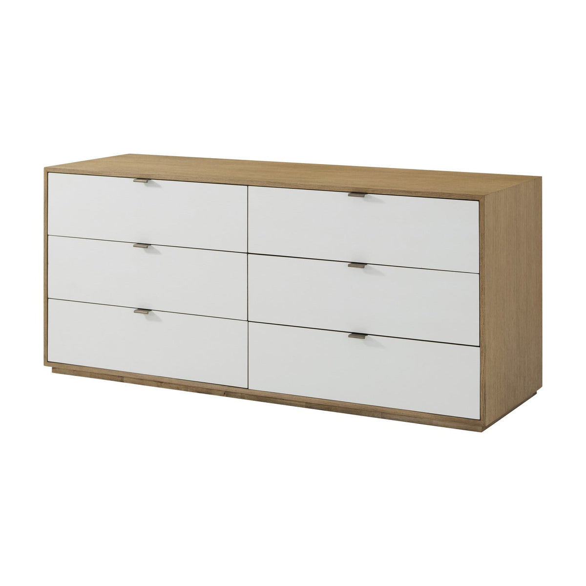 Theodore Alexander | Kyoto 6-Drawer Dresser - World Casa White / Natural Color / Natural Oak- invisible Inner / Natural Reclaimed | WRC60001.C434